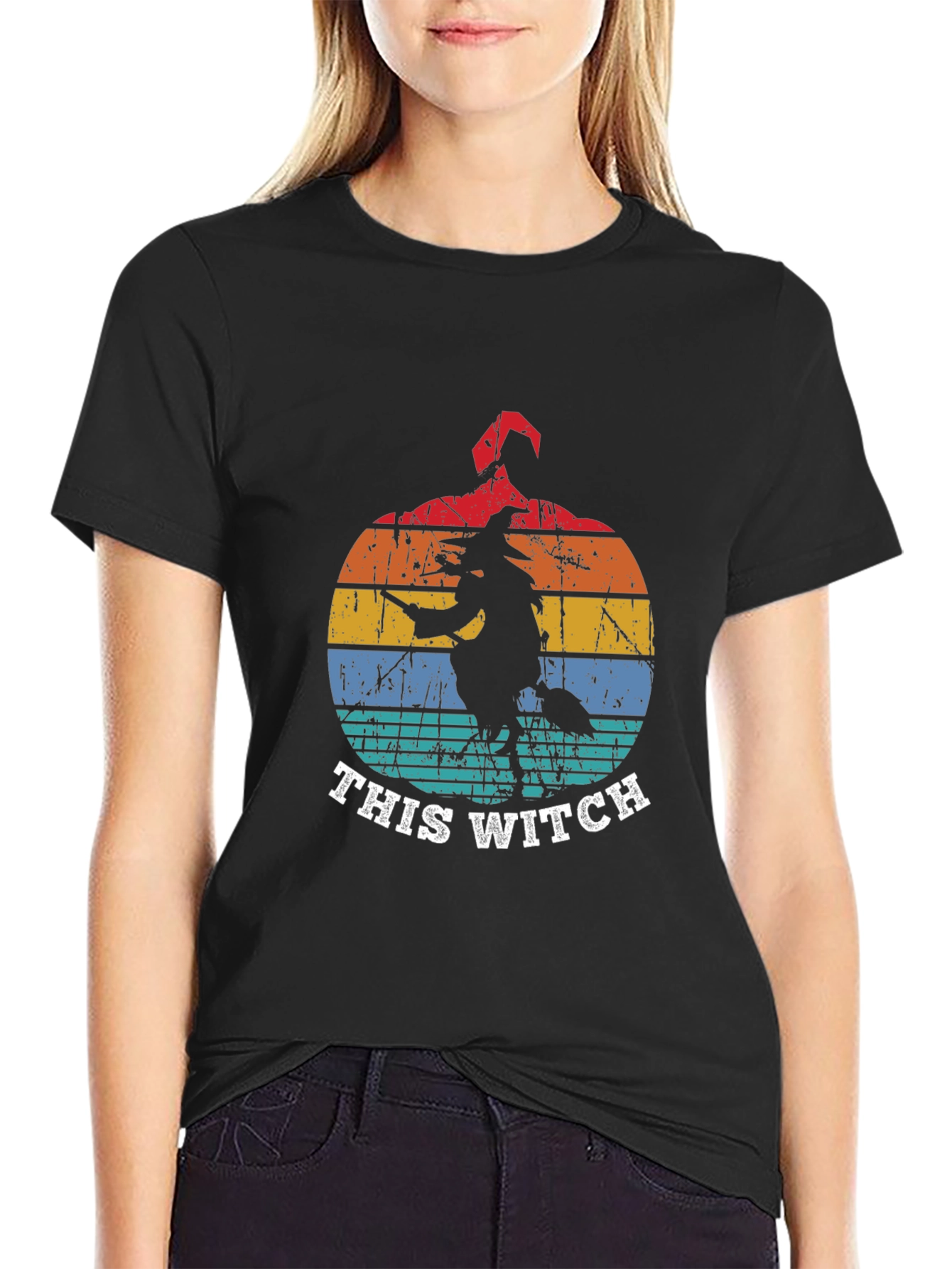 Retro Halloween Witch T-Shirt