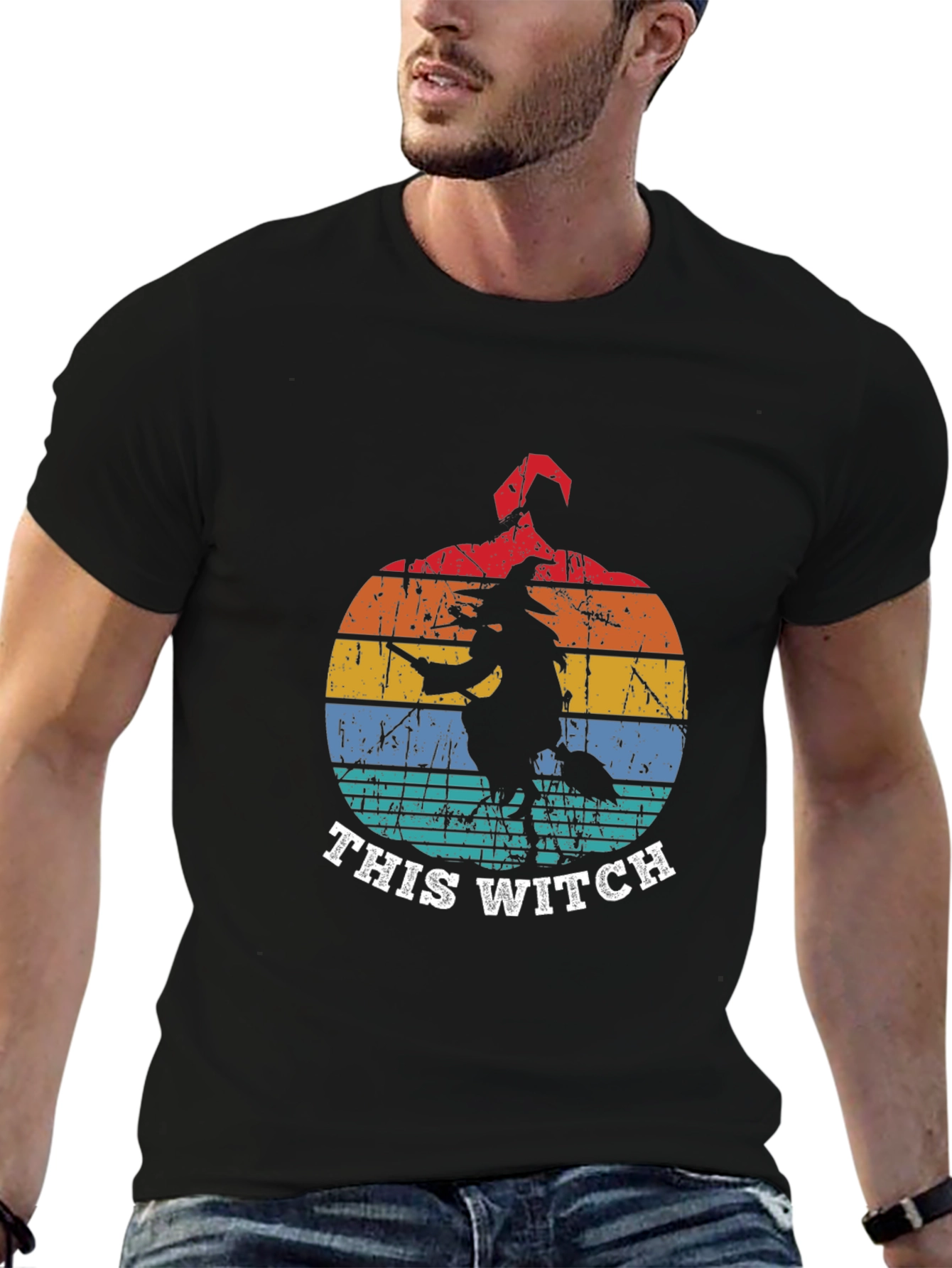 Retro Halloween Witch T-Shirt