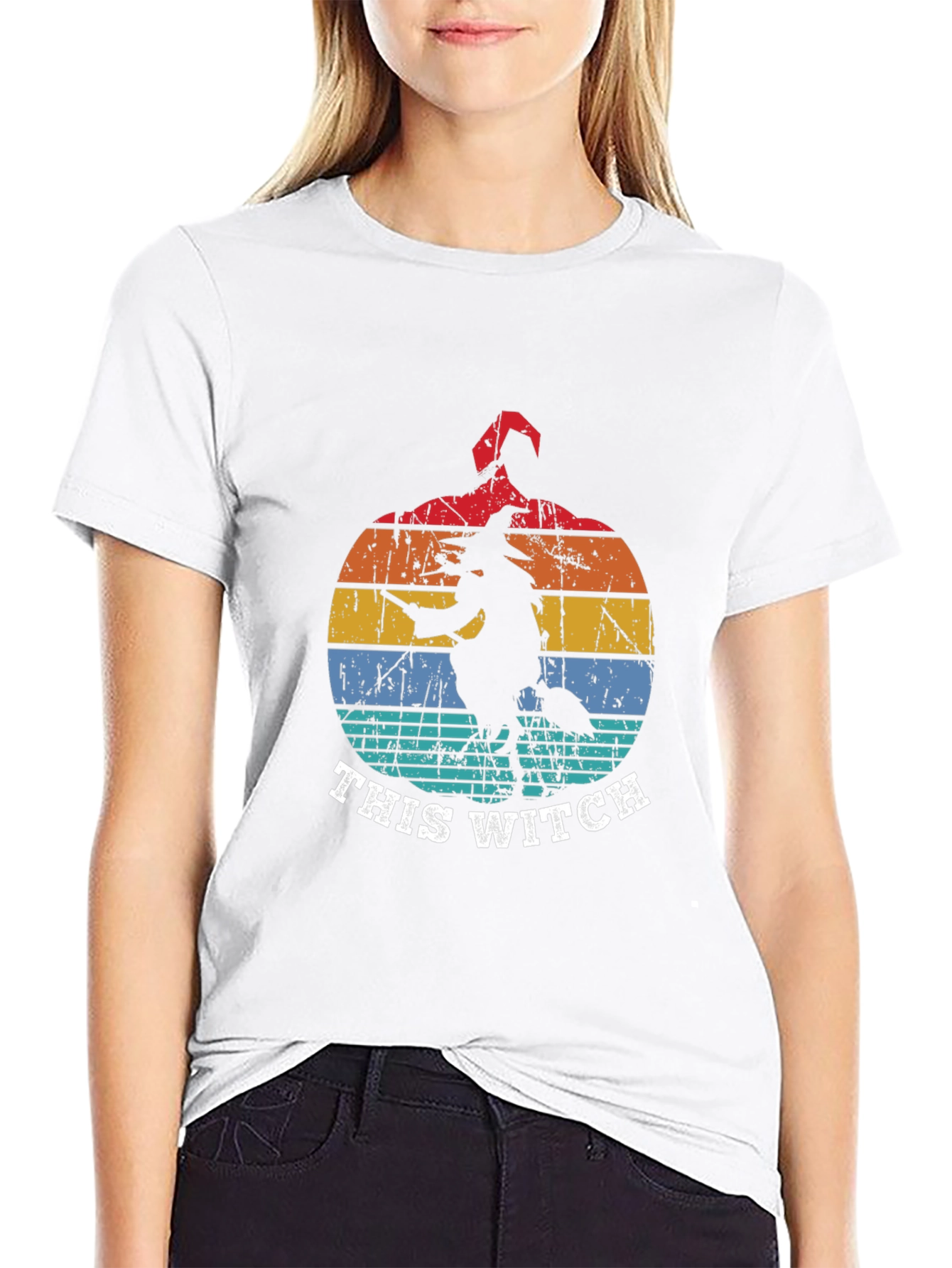 Retro Halloween Witch T-Shirt