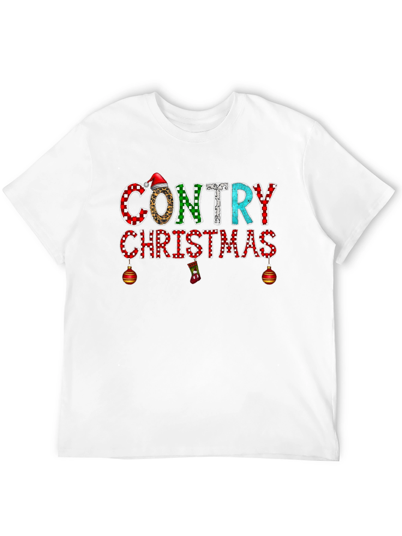 Country Christmas Graphic Tee Shirt