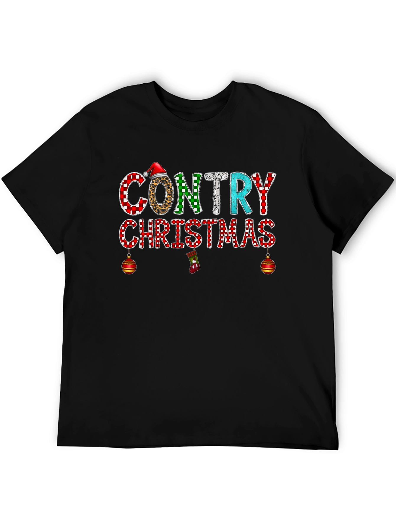 Country Christmas Graphic Tee Shirt
