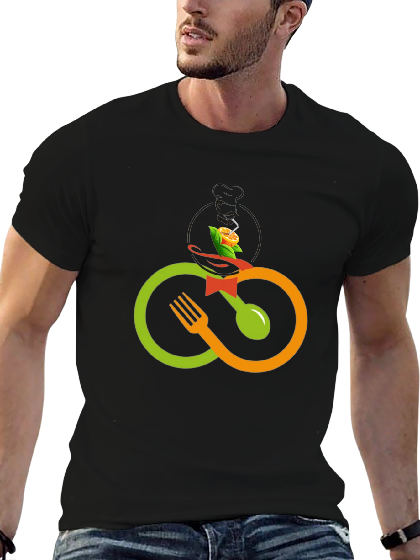 Culinary Cycle T-Shirt - Stylish Foodie Apparel