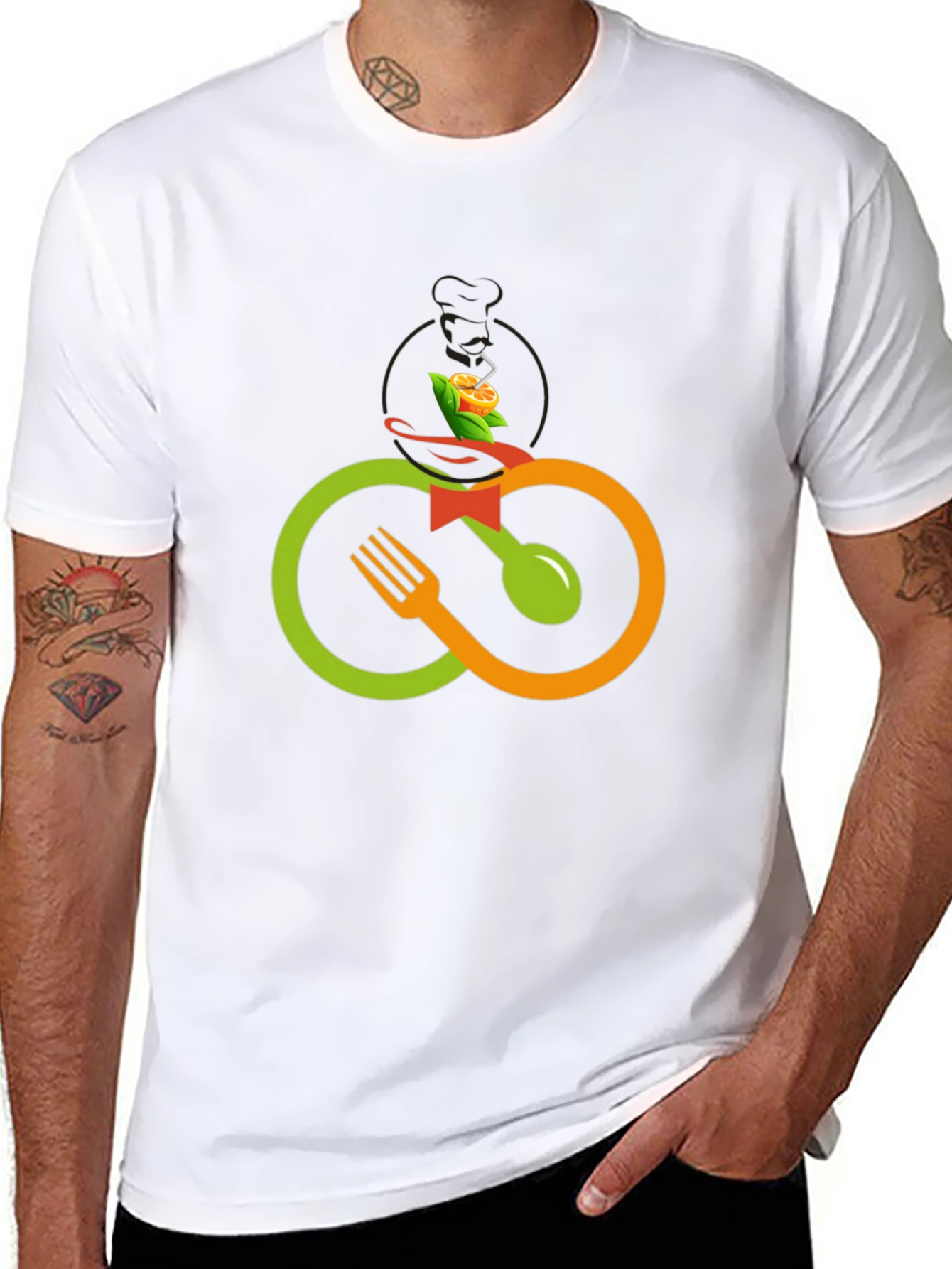 Culinary Cycle T-Shirt - Stylish Foodie Apparel