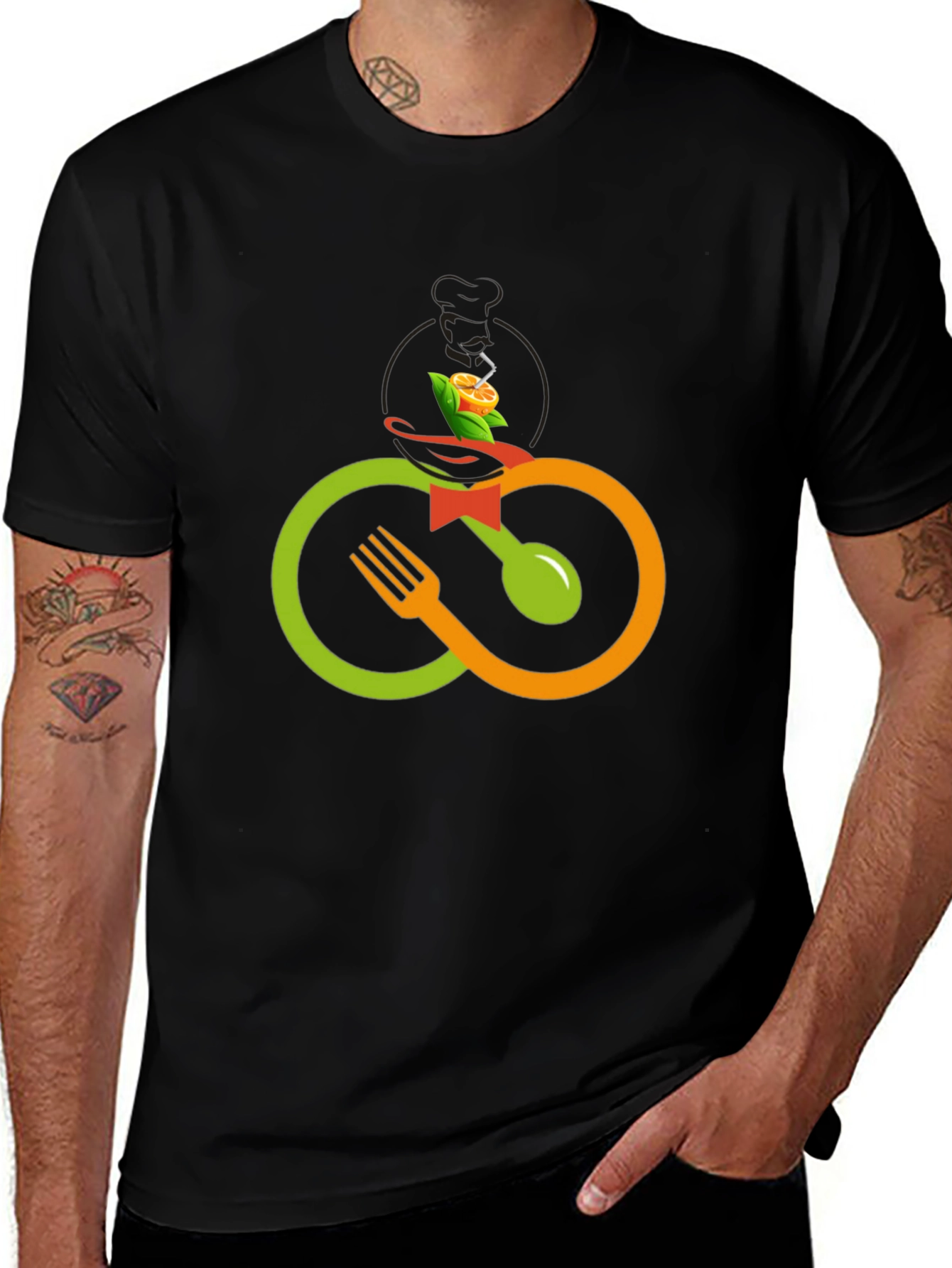 Culinary Cycle T-Shirt - Stylish Foodie Apparel