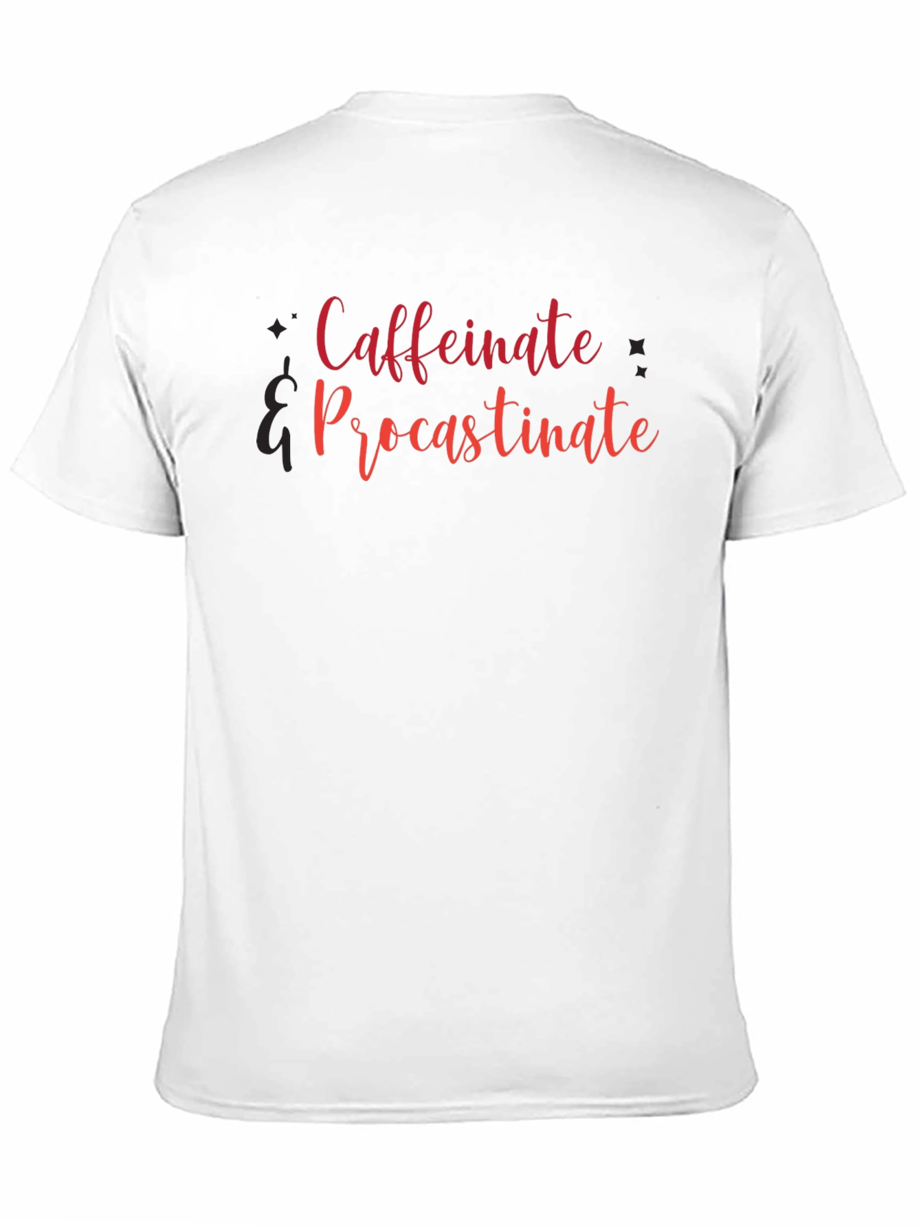 Caffeinate & Procrastinate Graphic Tee - Black