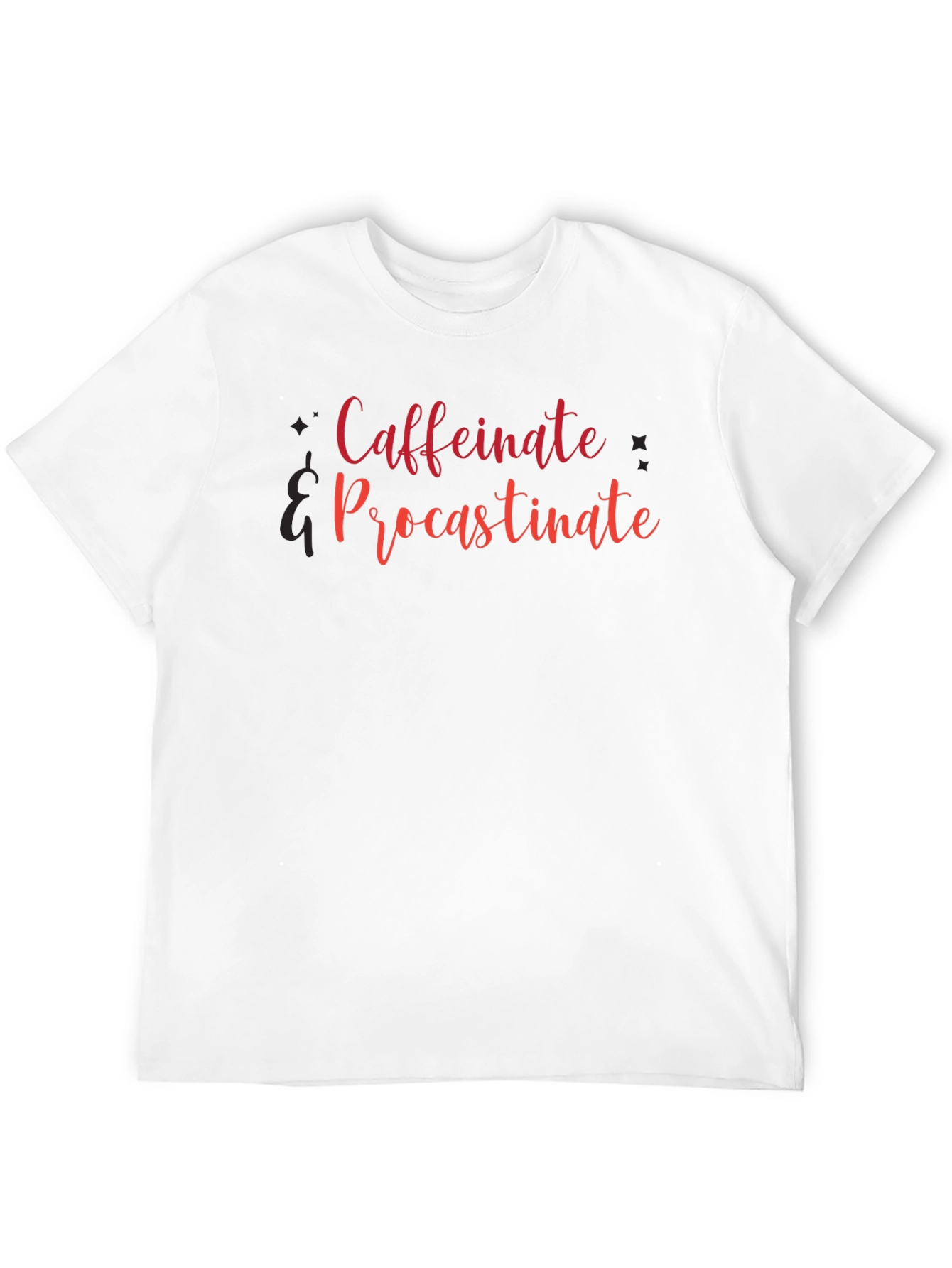 Caffeinate & Procrastinate Graphic Tee - Black