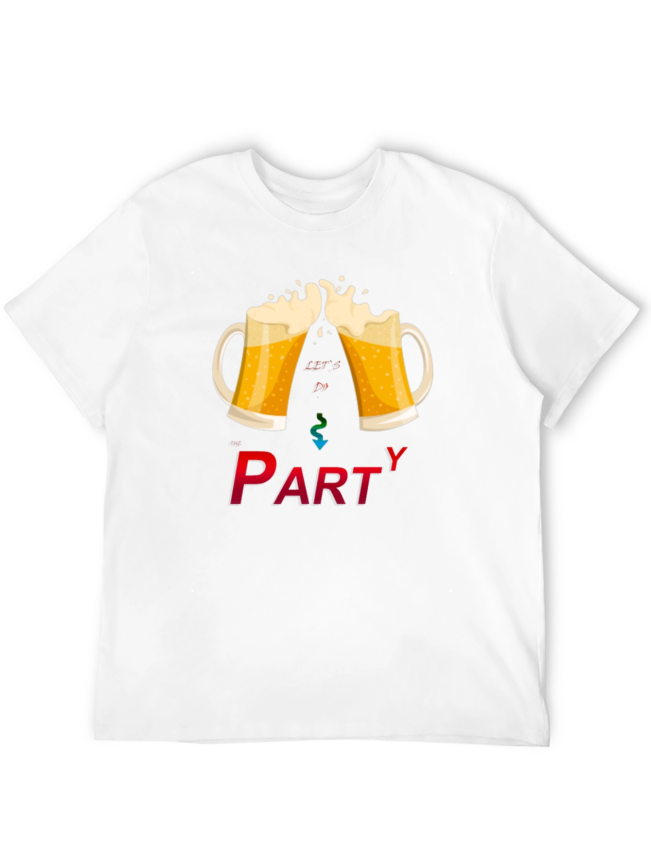 Lets Party Graphic T-Shirt - Black