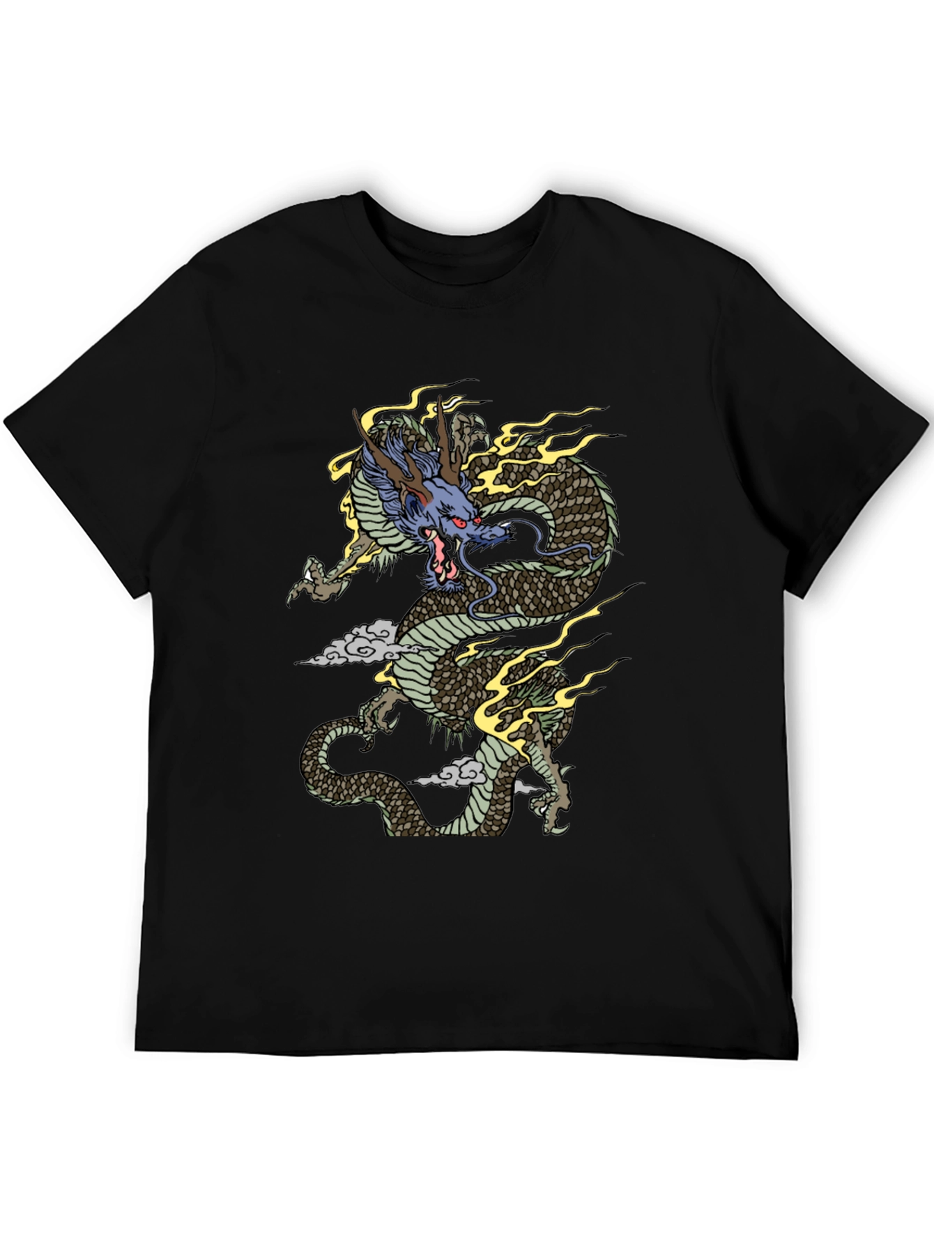 Dragon Graphic Tee - Mens Black T-Shirt