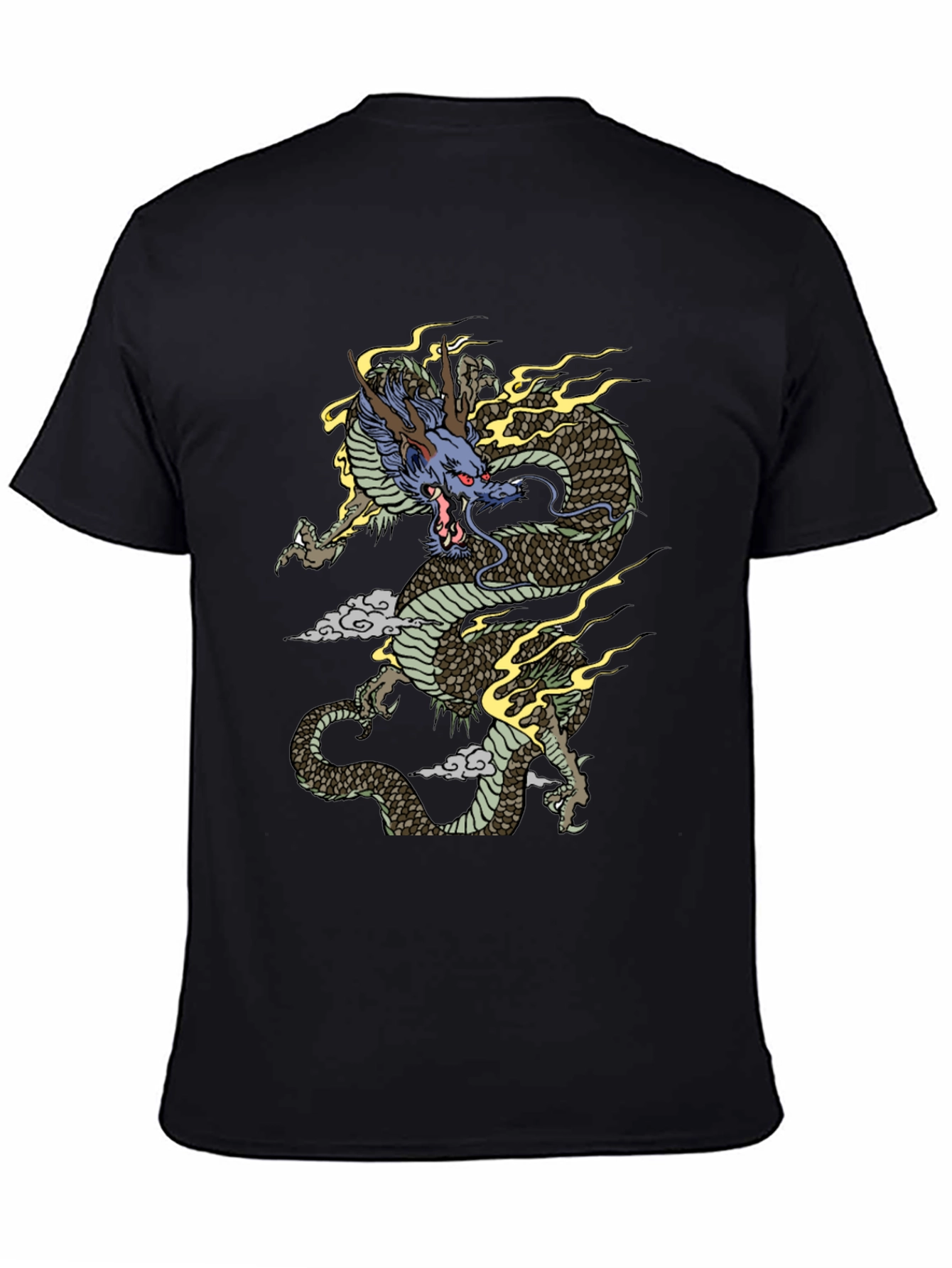 Dragon Graphic Tee - Mens Black T-Shirt