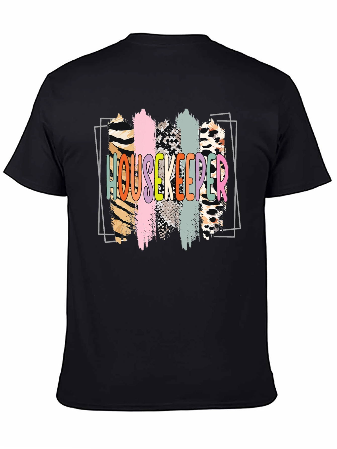 Housekeeper Graphic Print Crew Neck T-Shirt