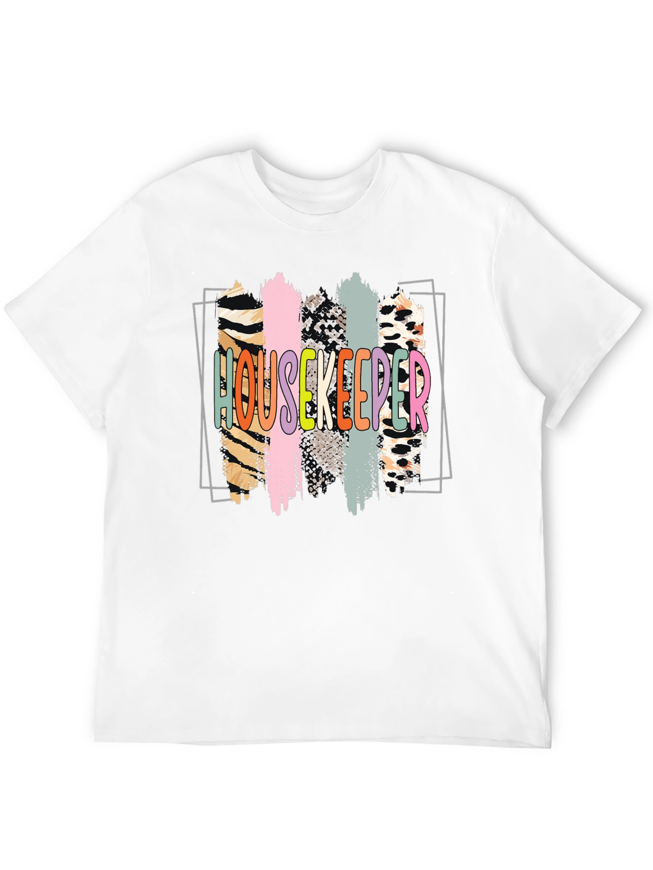 Housekeeper Graphic Print Crew Neck T-Shirt