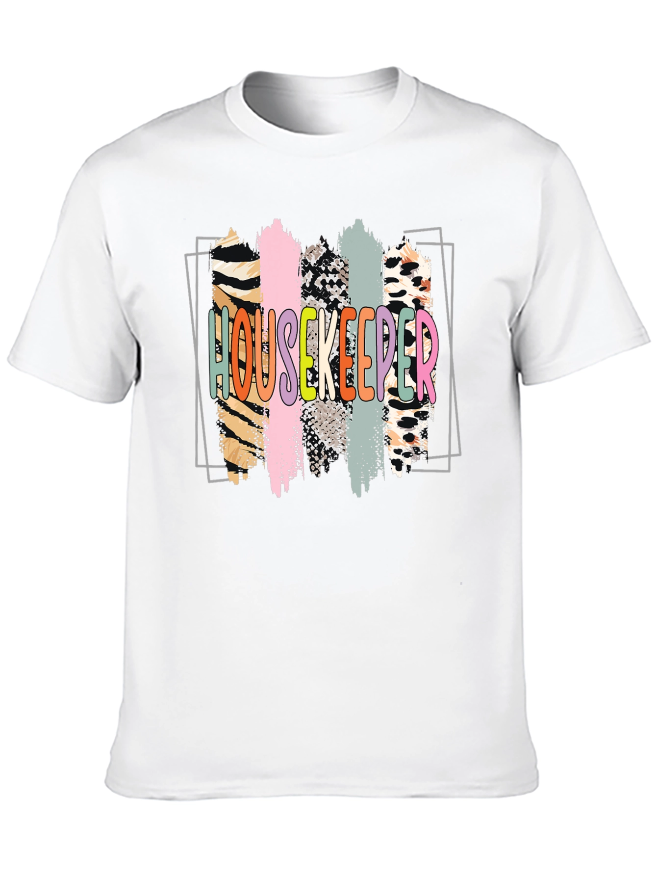 Housekeeper Graphic Print Crew Neck T-Shirt