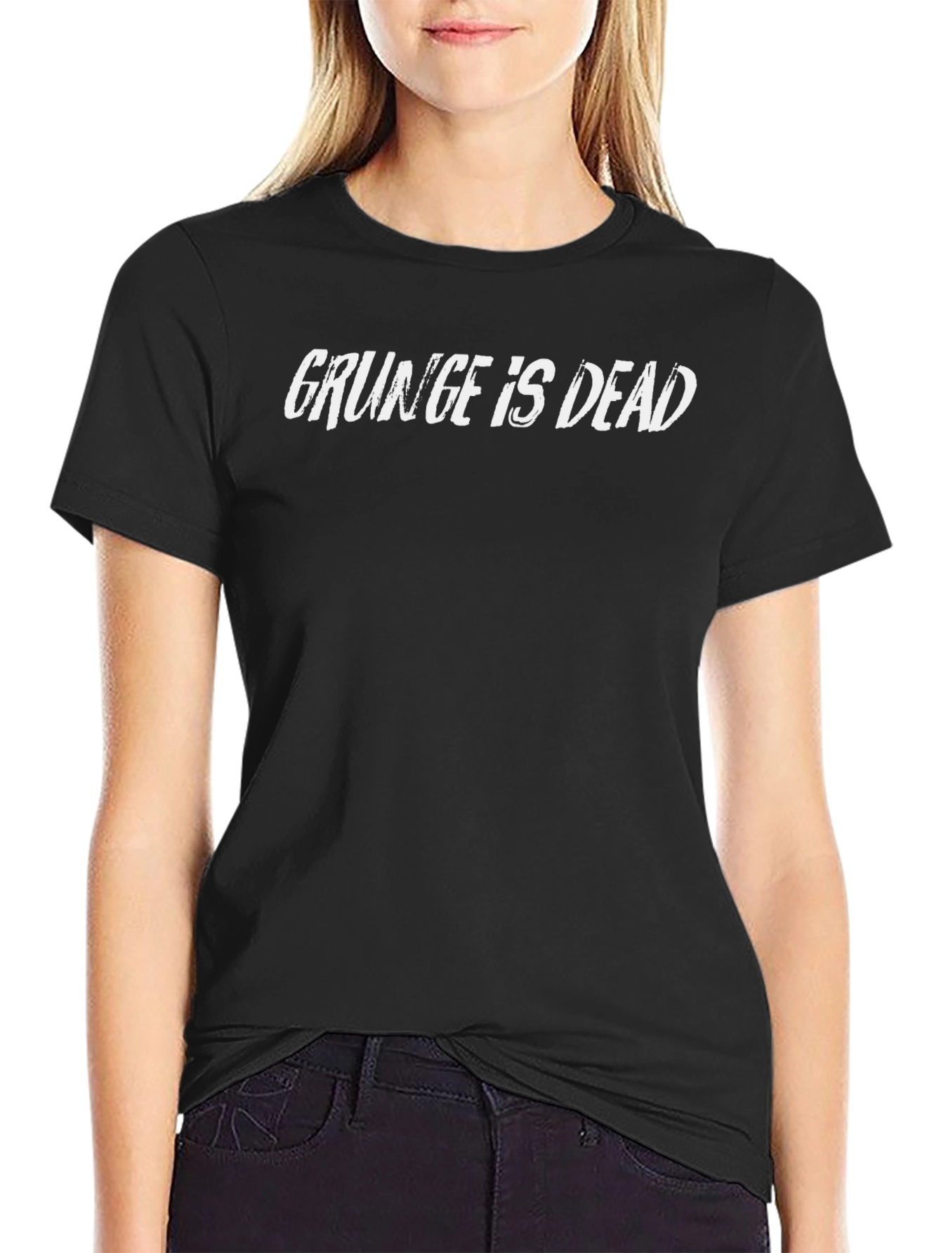 Grunge Is Dead Graphic Tee - Black T-Shirt