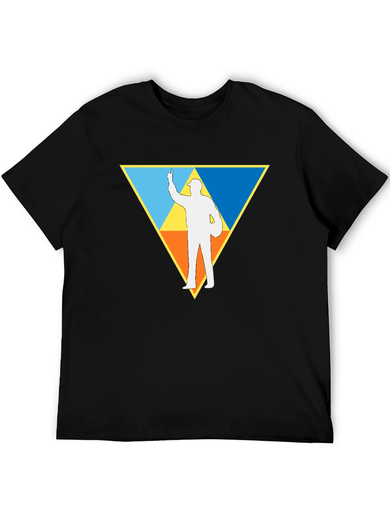 Triangle Graphic Black T-Shirt