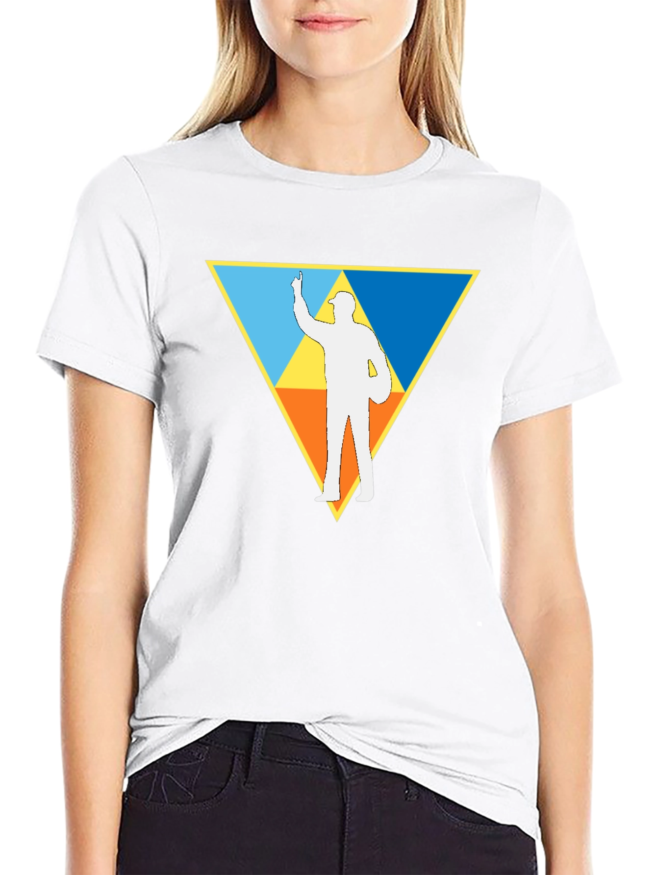 Triangle Graphic Black T-Shirt