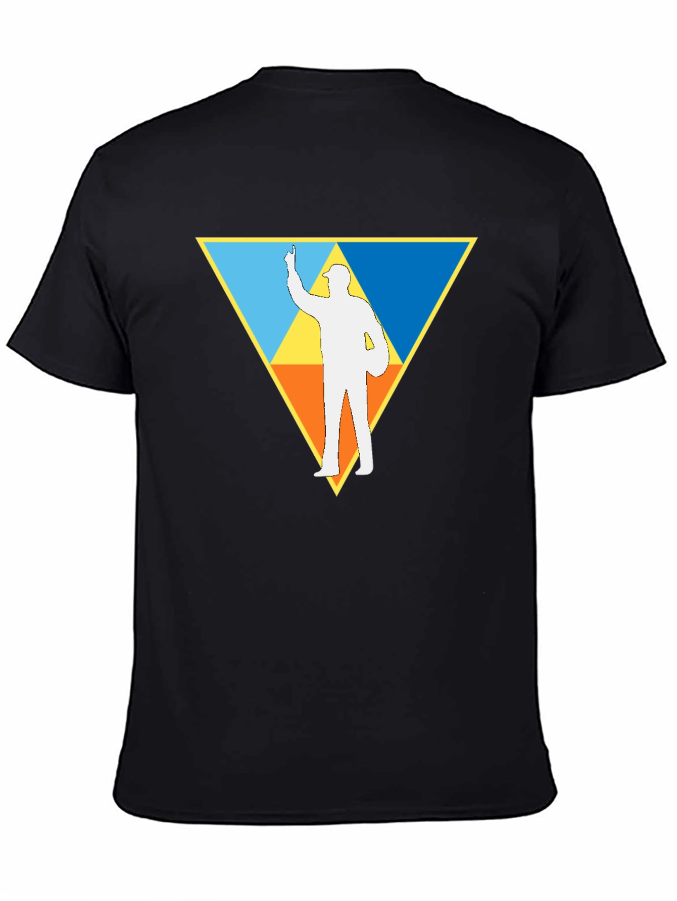 Triangle Graphic Black T-Shirt