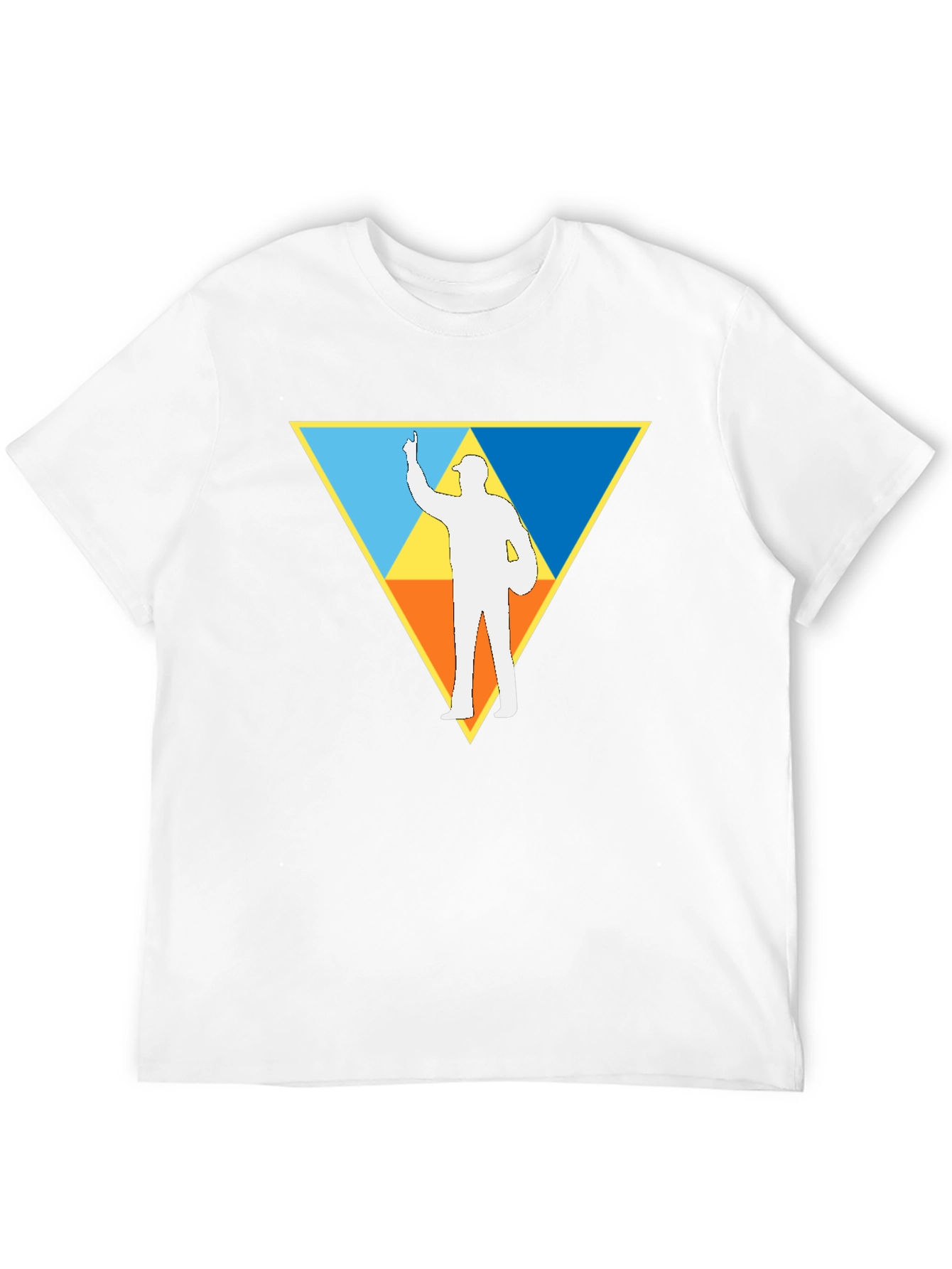 Triangle Graphic Black T-Shirt