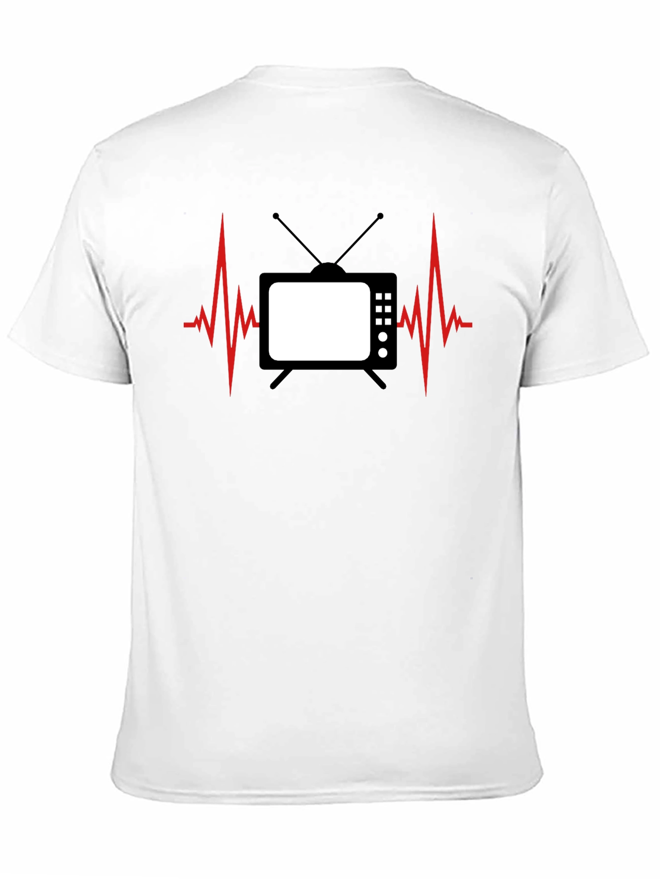 TV Heartbeat Graphic Tee - Black