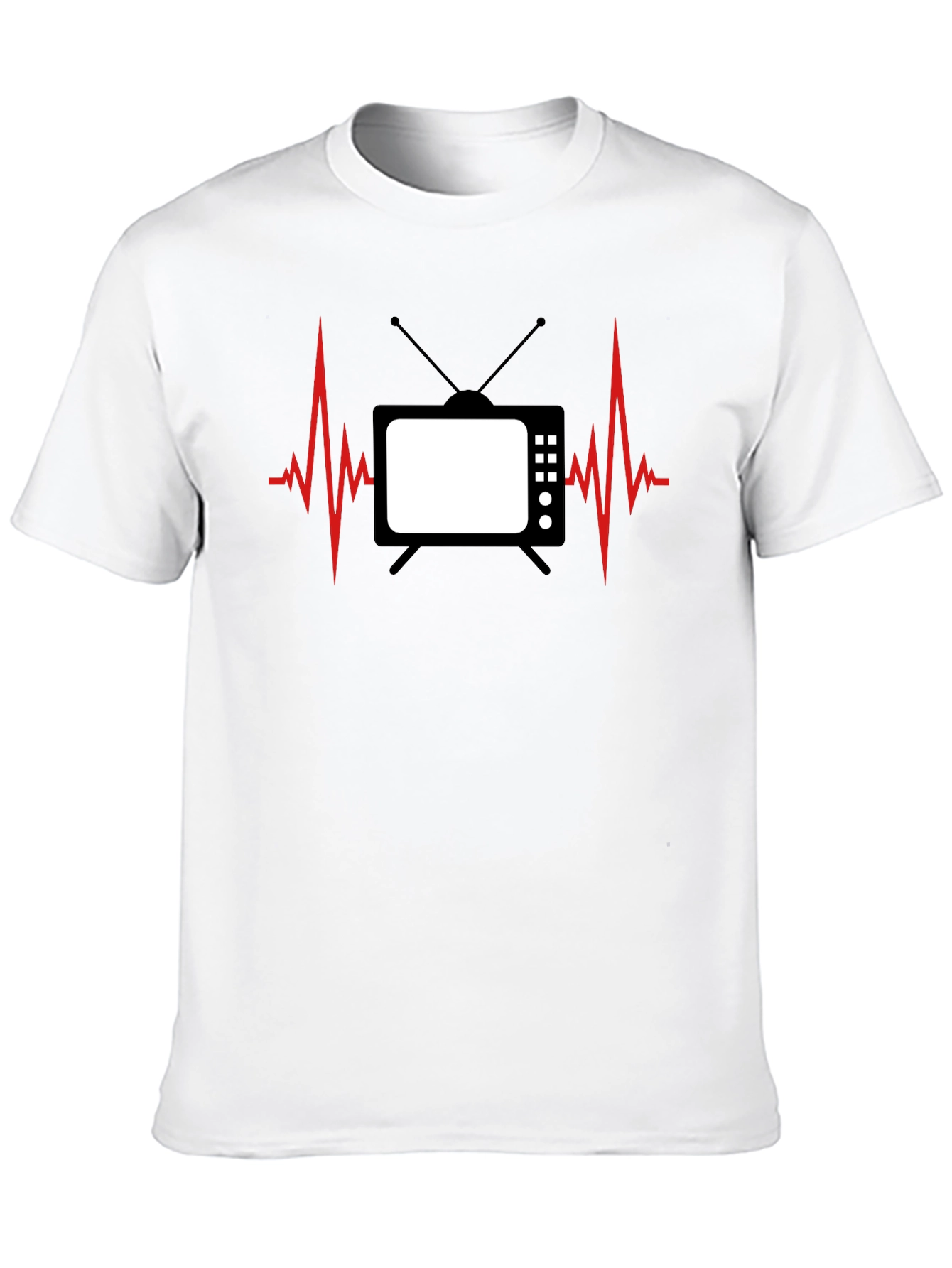 TV Heartbeat Graphic Tee - Black
