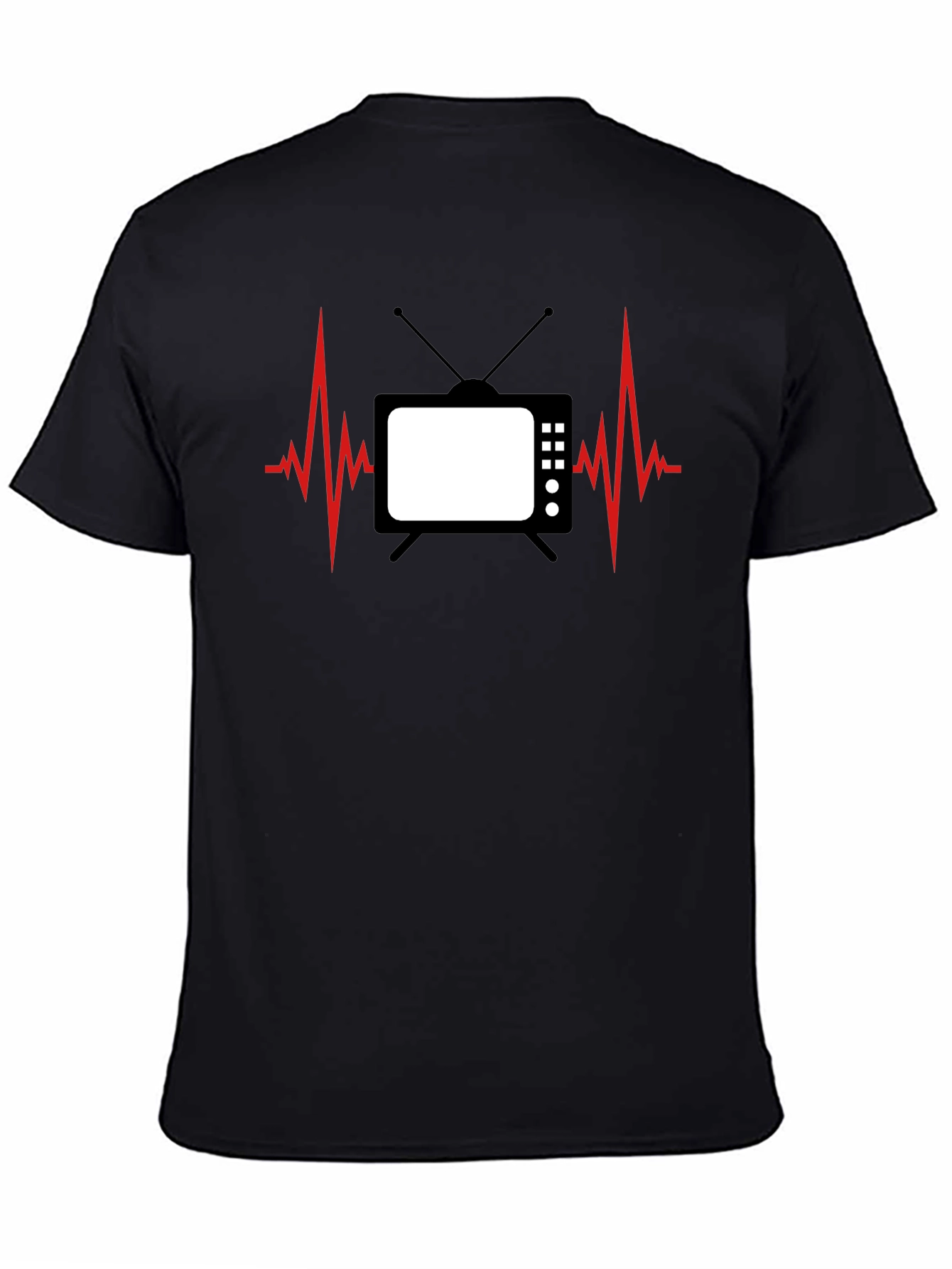 TV Heartbeat Graphic Tee - Black