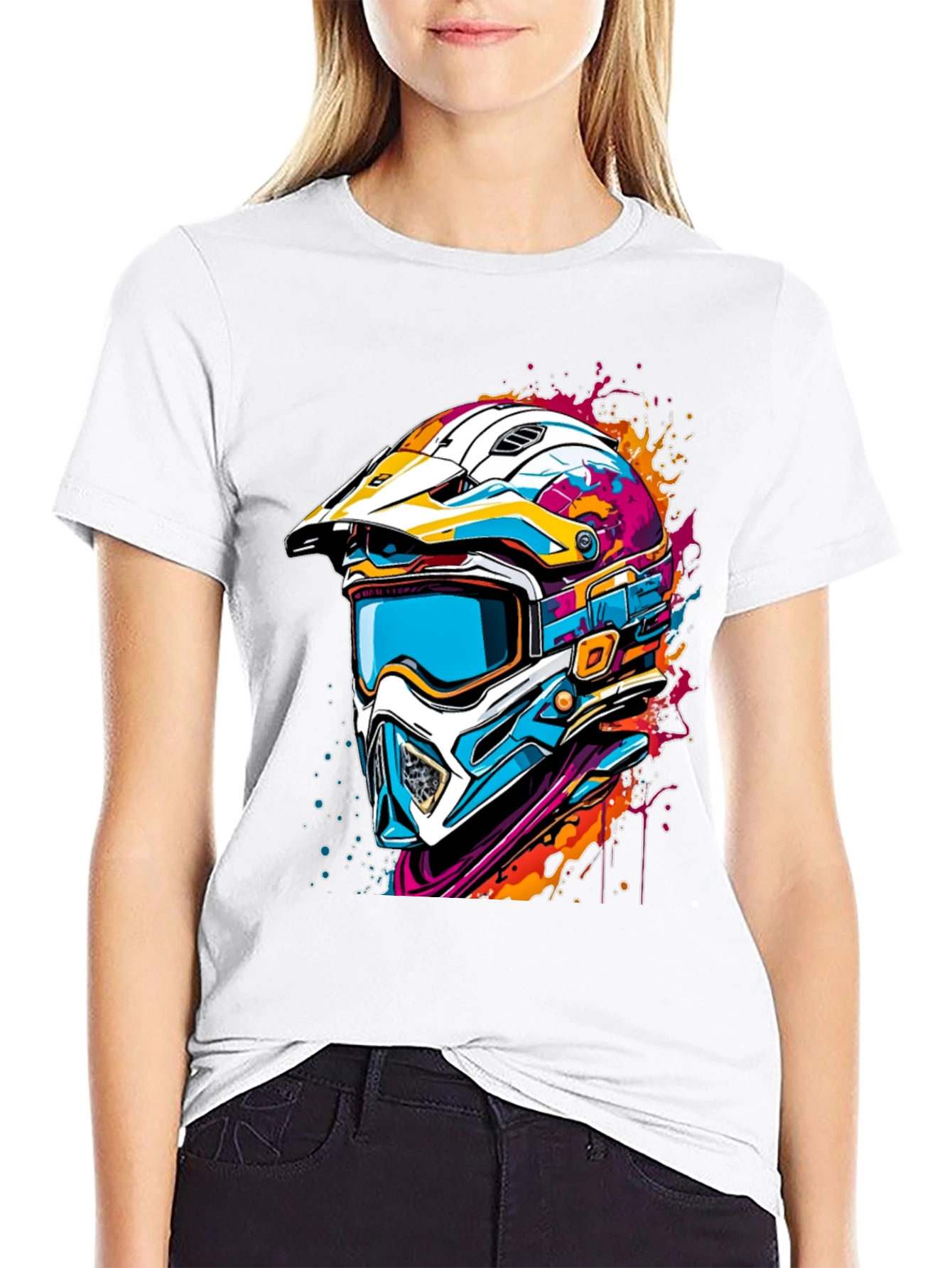 Bold Motocross Helmet Tee - Ride in Style