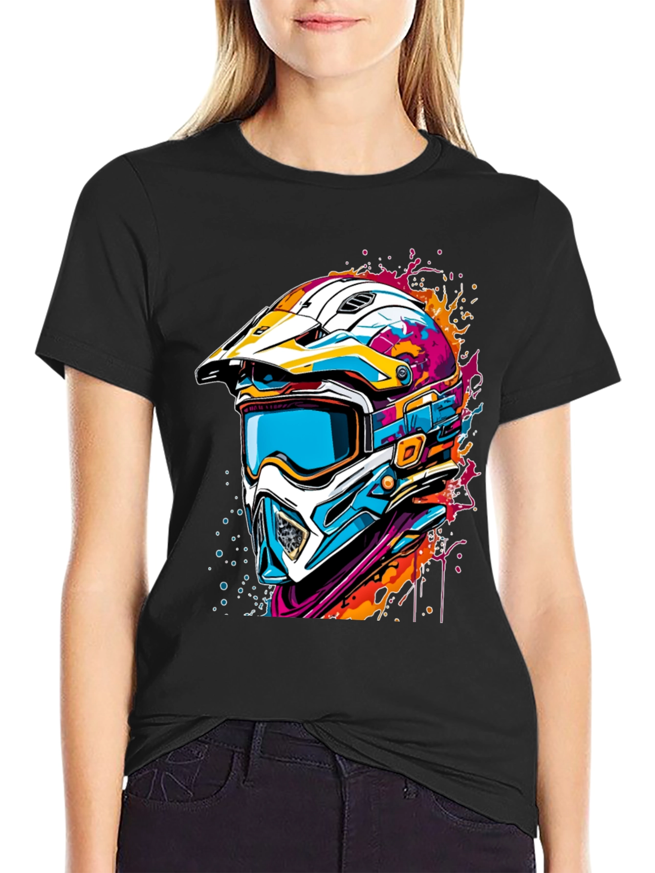 Bold Motocross Helmet Tee - Ride in Style
