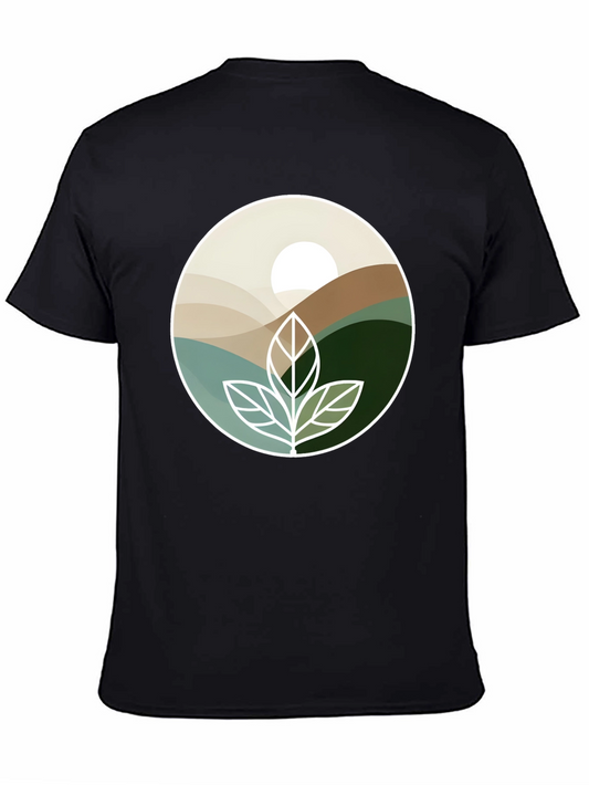 Nature Inspired Graphic Tee - Black