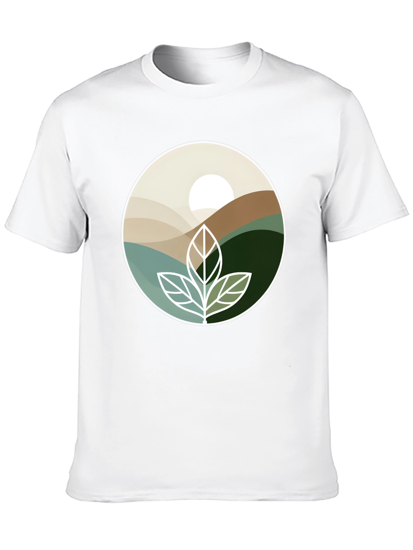 Nature Inspired Graphic Tee - Black