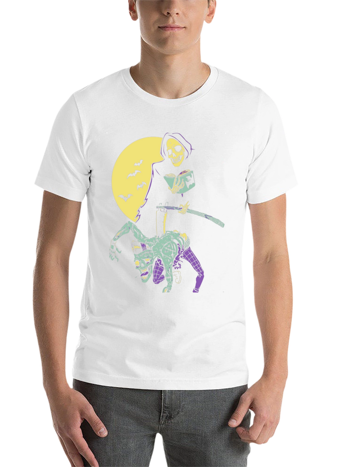 Grim Reaper Zombie Graphic T-Shirt