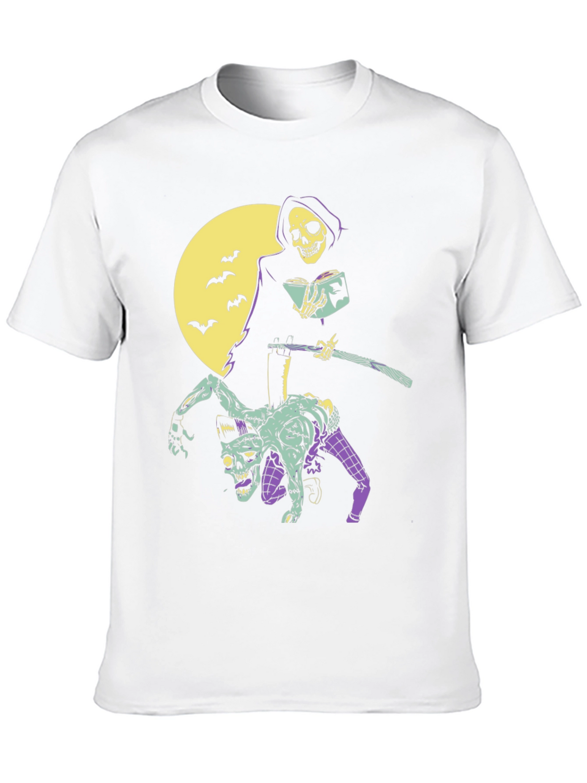 Grim Reaper Zombie Graphic T-Shirt