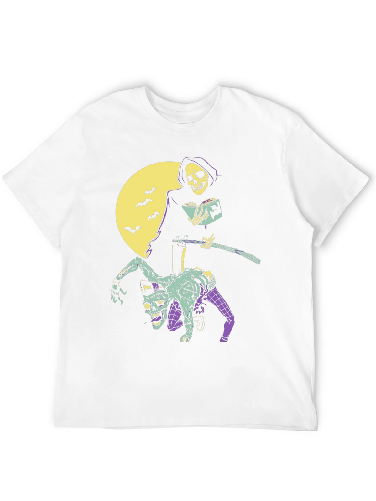 Grim Reaper Zombie Graphic T-Shirt