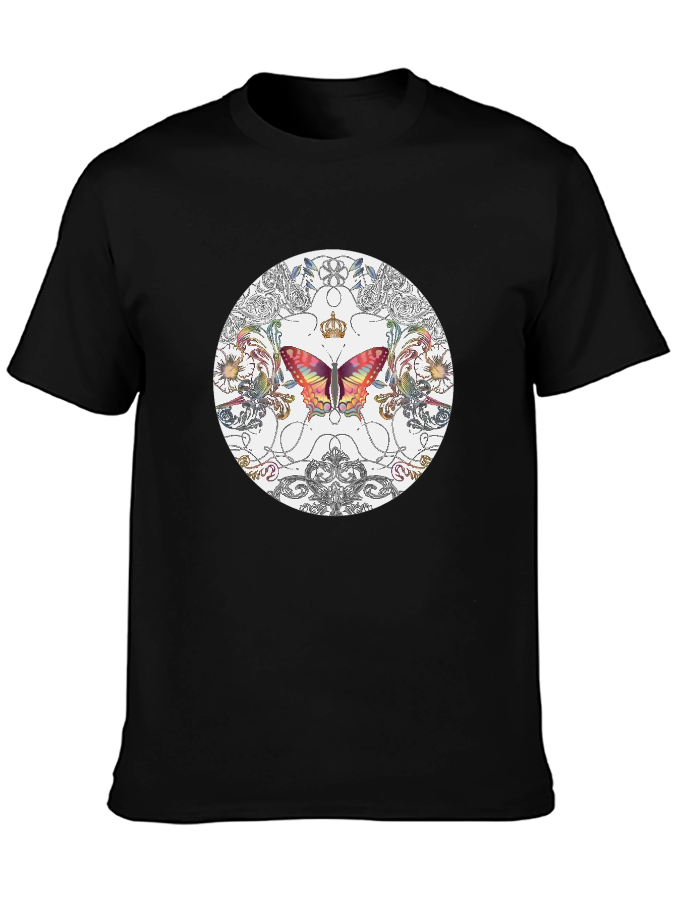 Butterfly Graphic Tee - Crowned Wings