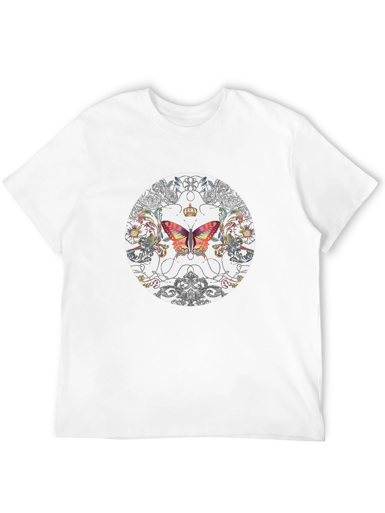 Butterfly Graphic Tee - Crowned Wings