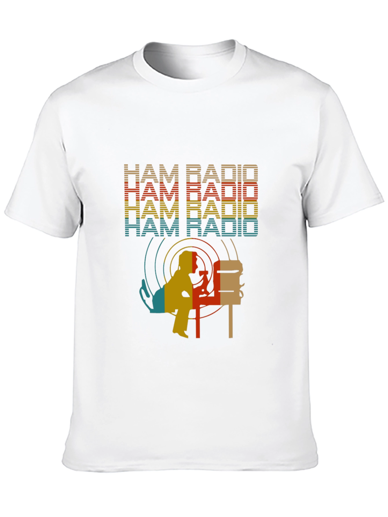 Ham Radio Retro Style Black T-Shirt
