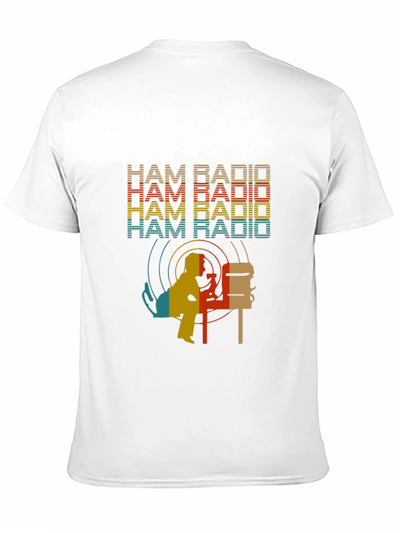 Ham Radio Retro Style Black T-Shirt