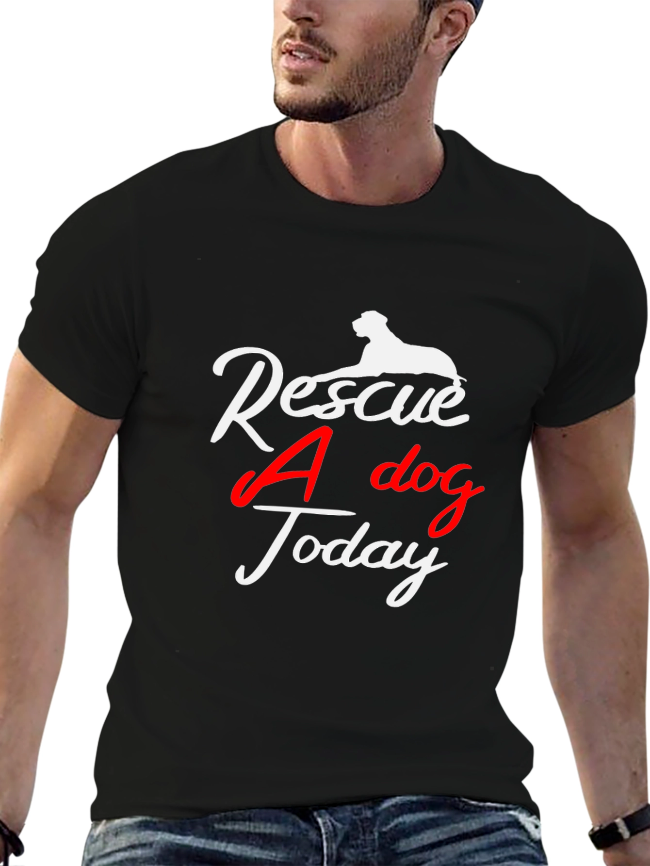 Rescue A Dog Today T-Shirt -  Unisex