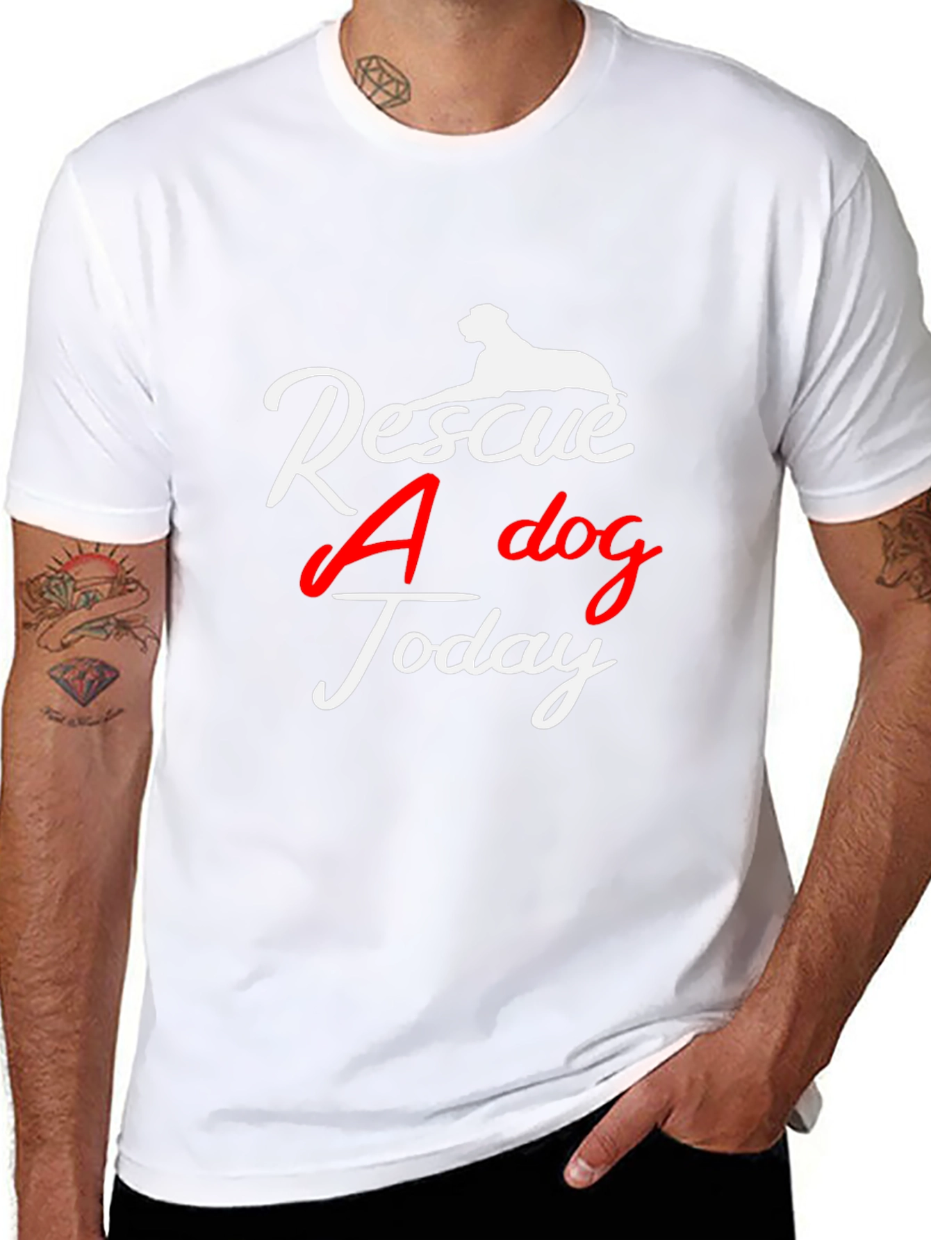 Rescue A Dog Today T-Shirt -  Unisex