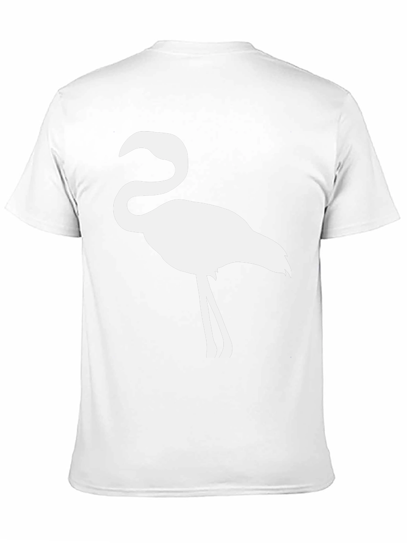 Mens Black Flamingo Graphic Tee