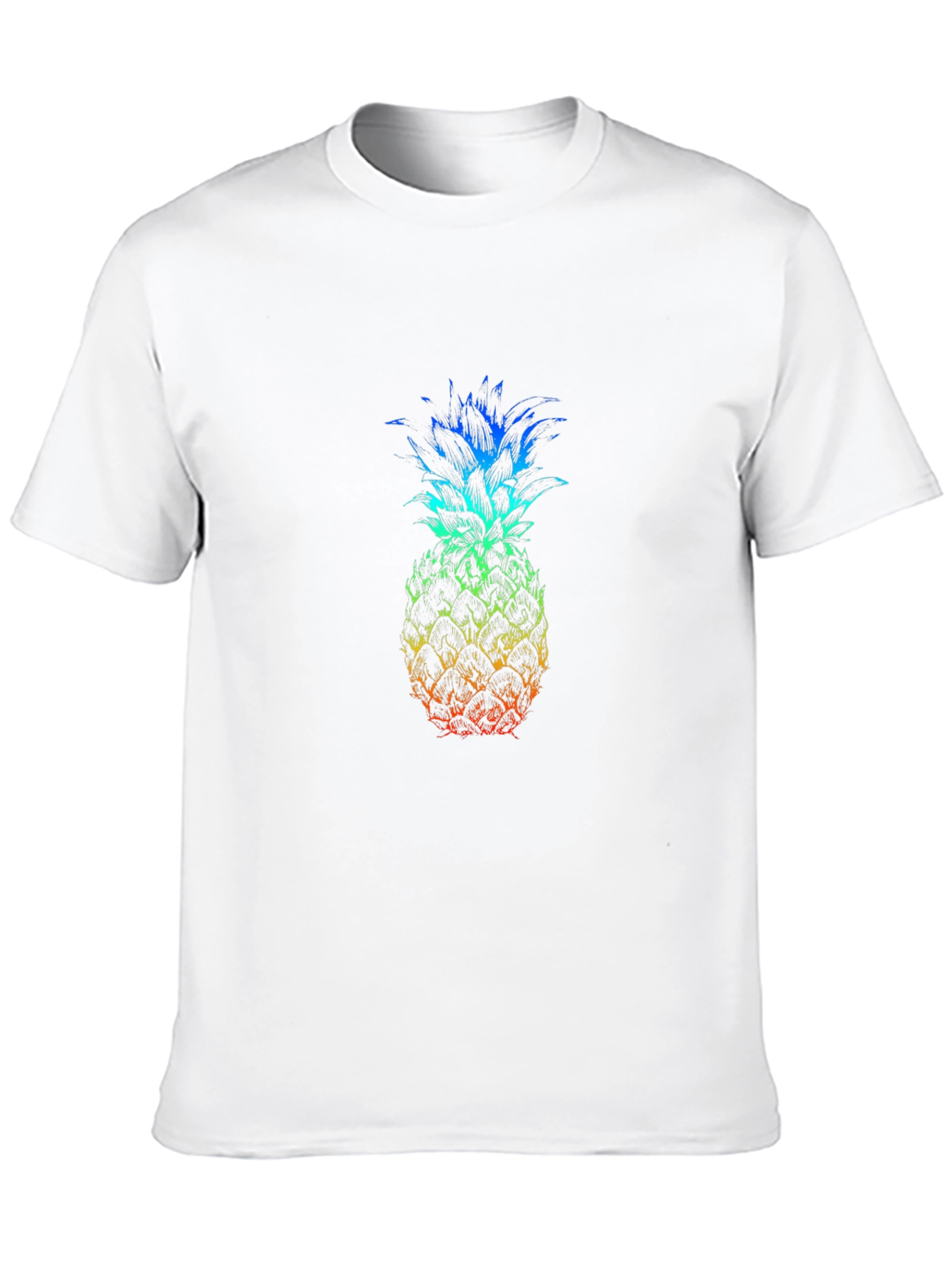 Rainbow Pineapple Graphic T-Shirt