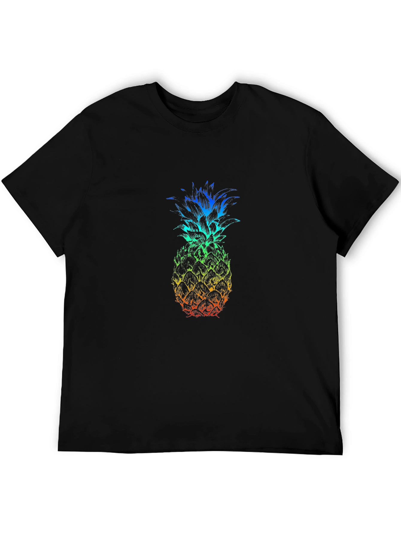Rainbow Pineapple Graphic T-Shirt
