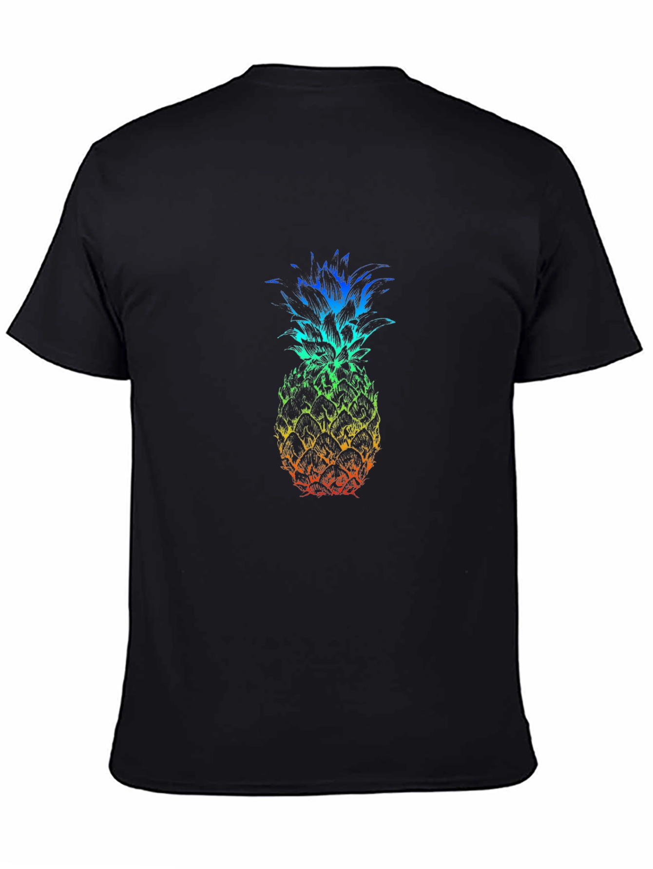 Rainbow Pineapple Graphic T-Shirt