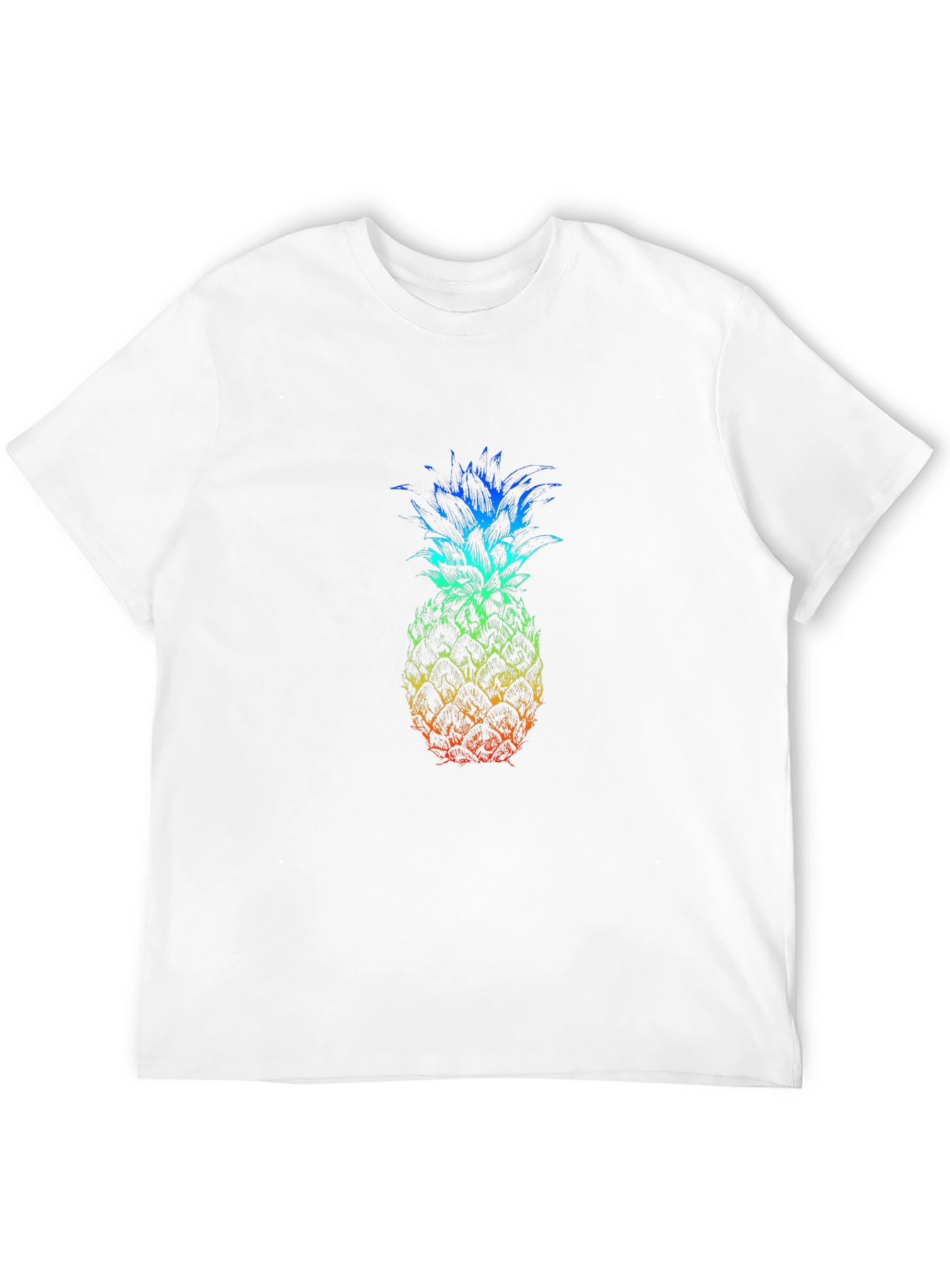 Rainbow Pineapple Graphic T-Shirt
