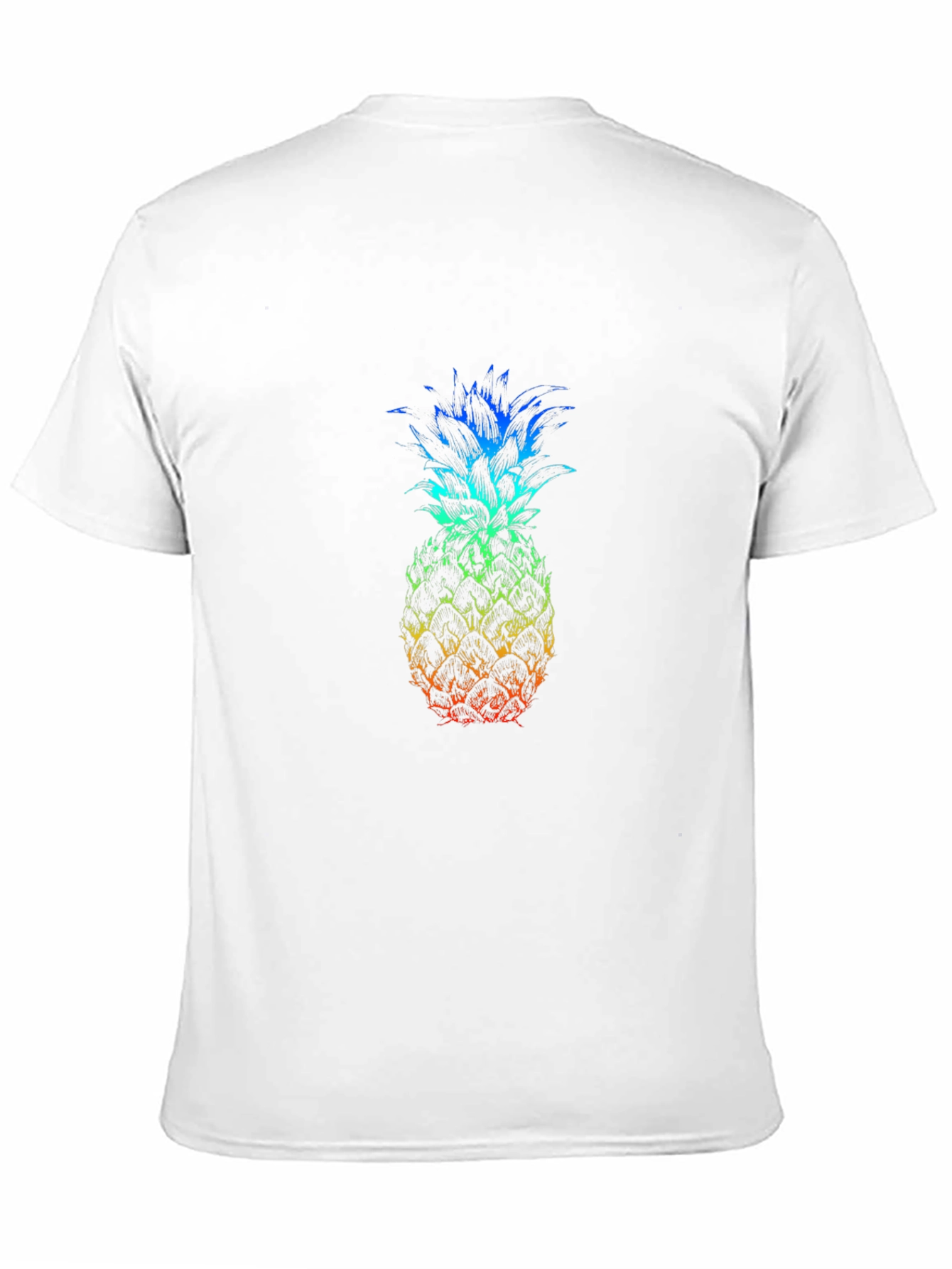 Rainbow Pineapple Graphic T-Shirt