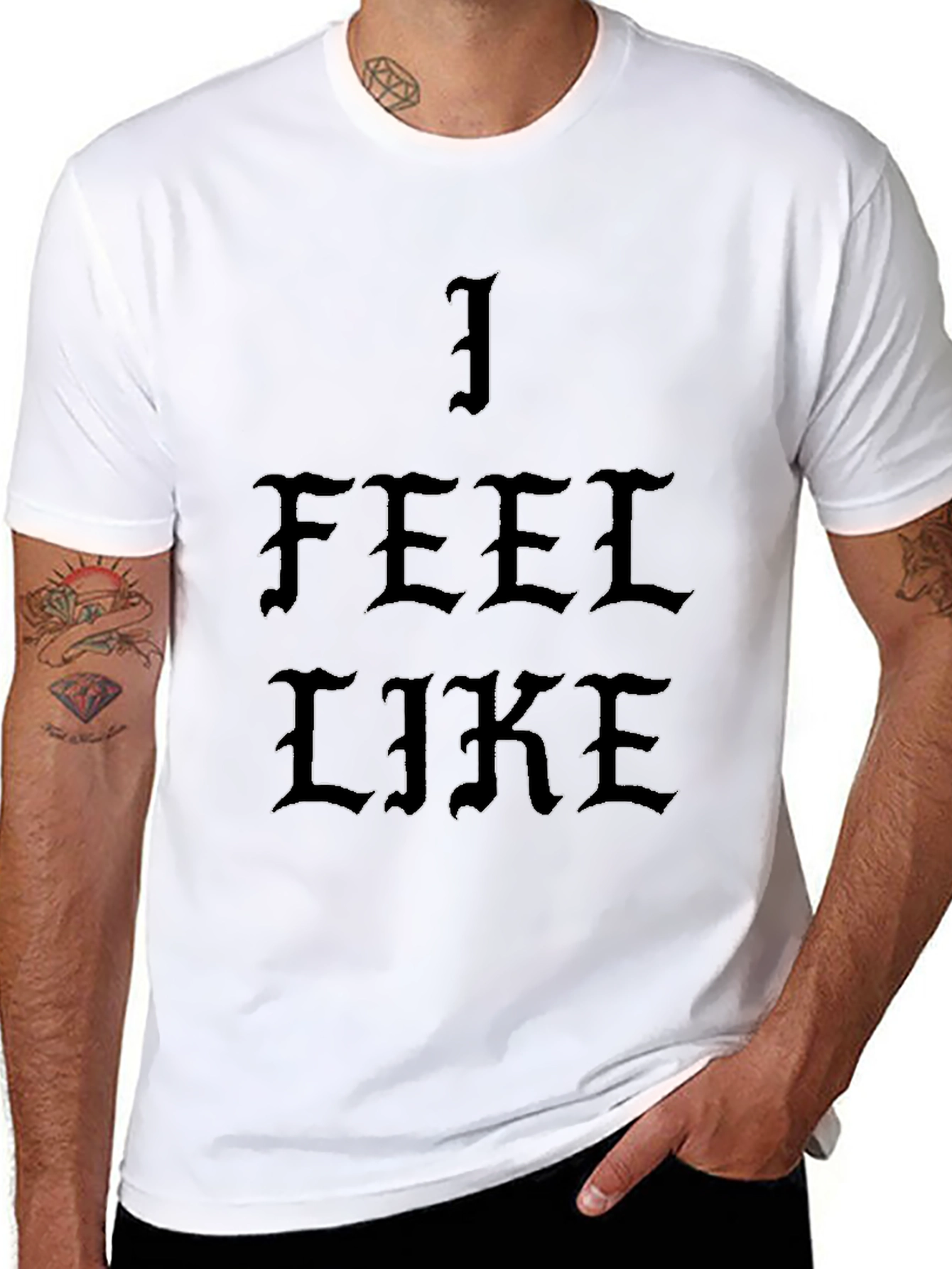 I Feel Like Graphic T-Shirt - Black
