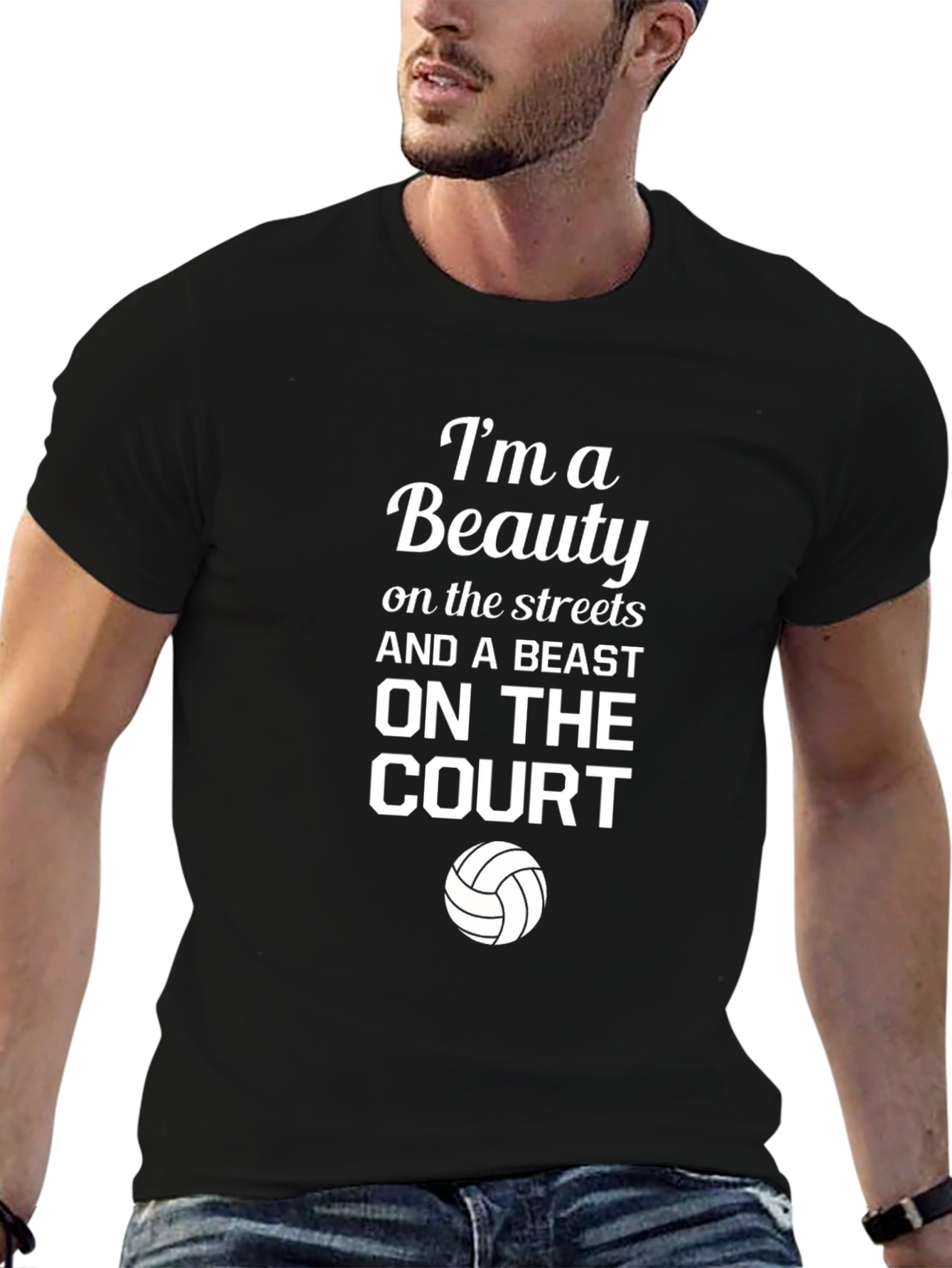 Beauty and Beast Volleyball T-Shirt