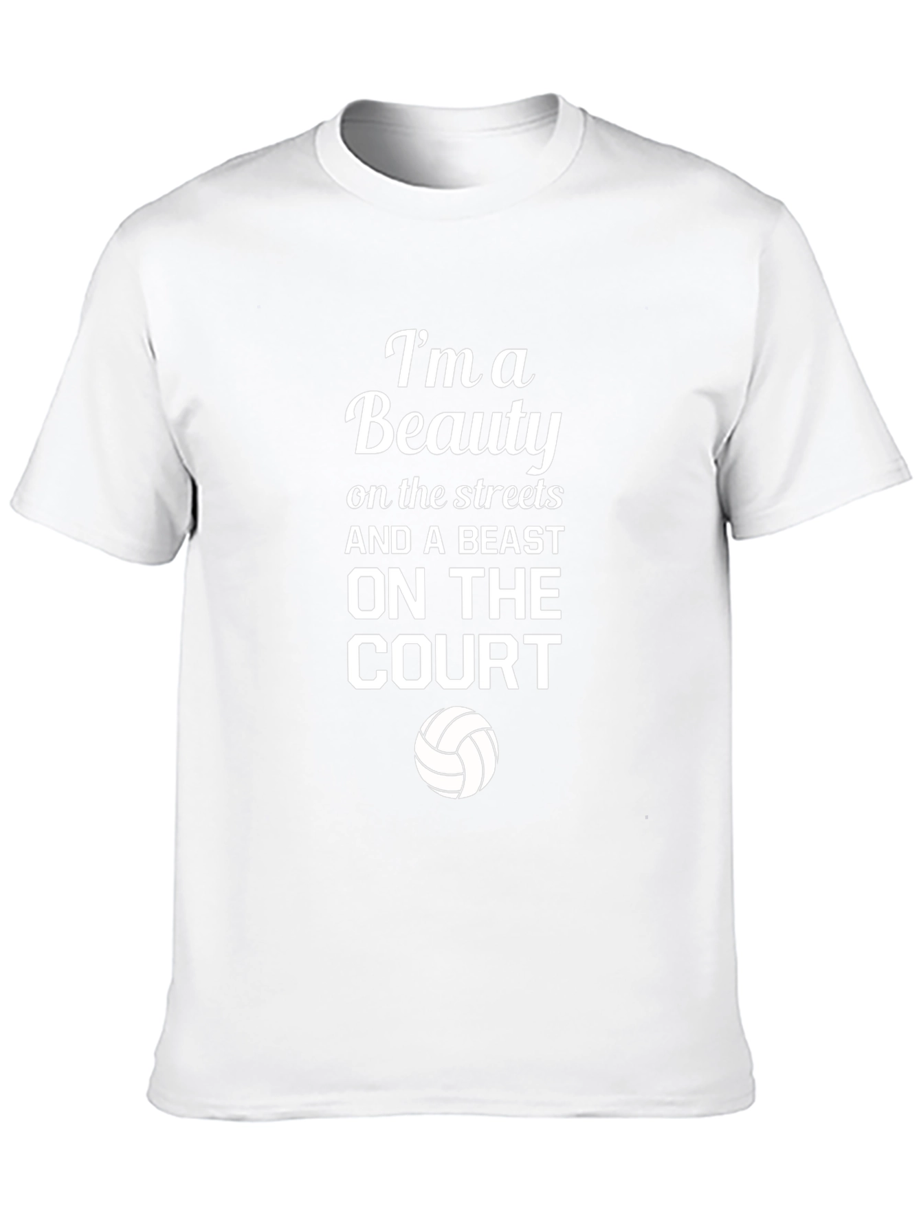 Beauty and Beast Volleyball T-Shirt