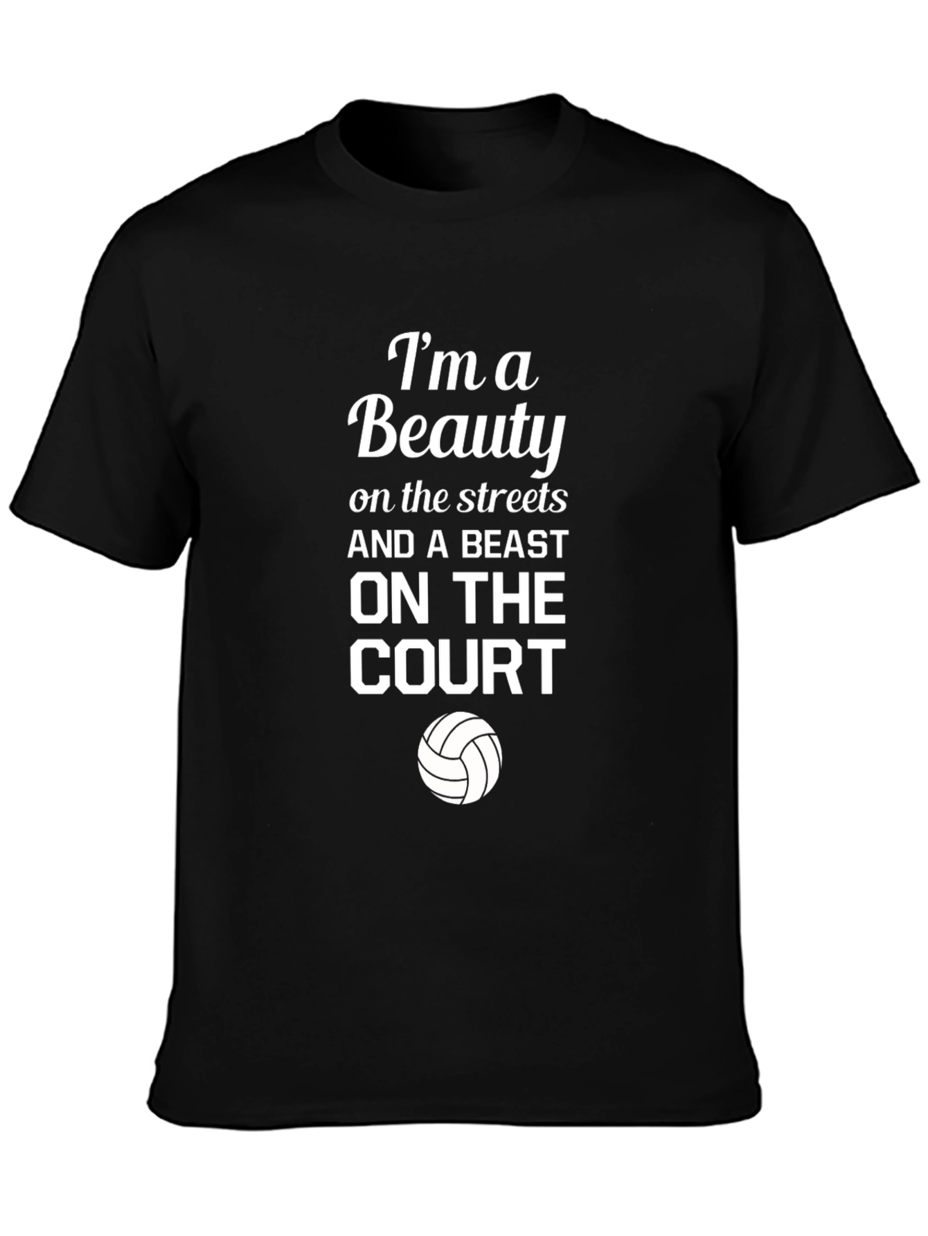 Beauty and Beast Volleyball T-Shirt