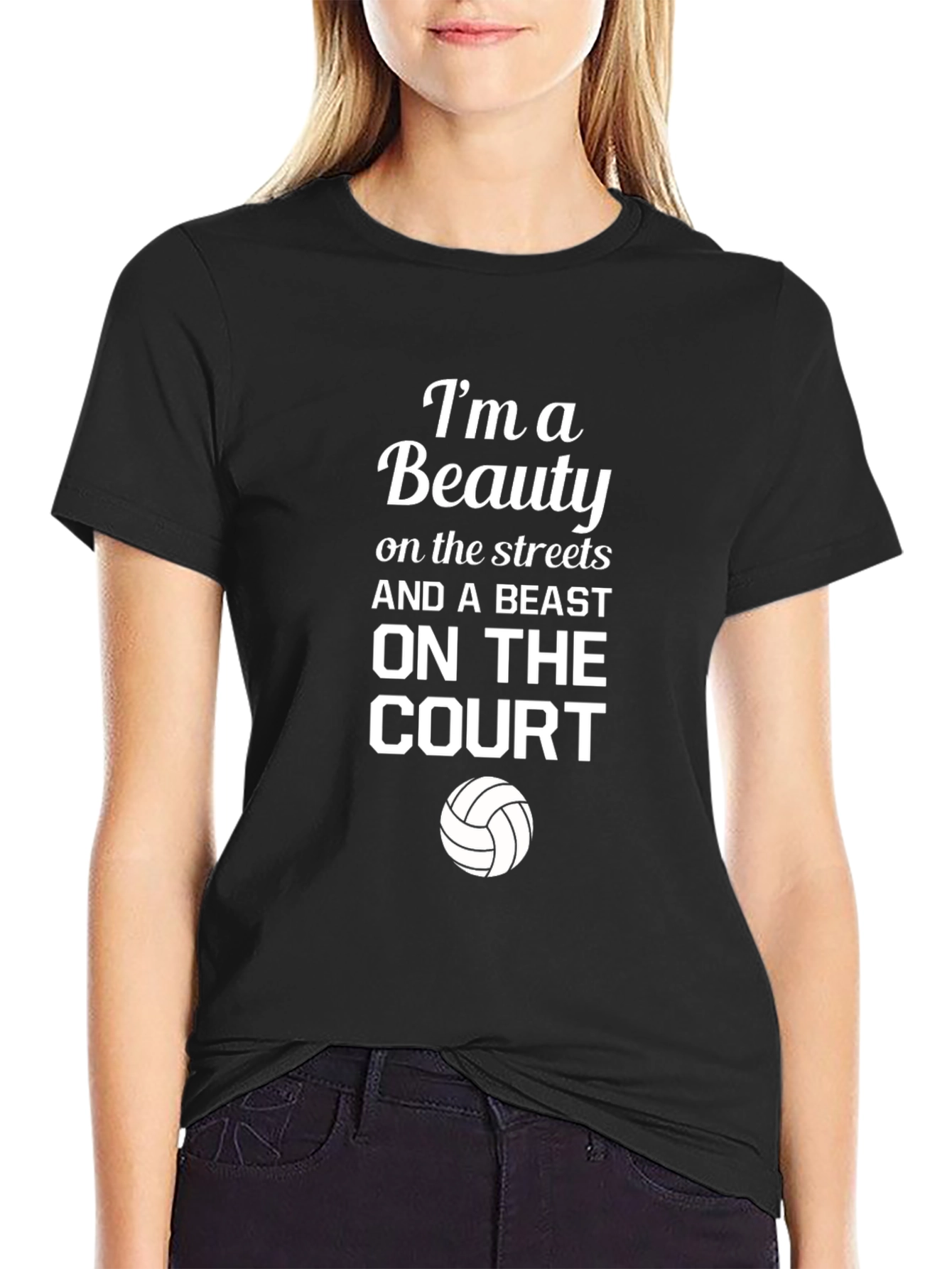 Beauty and Beast Volleyball T-Shirt