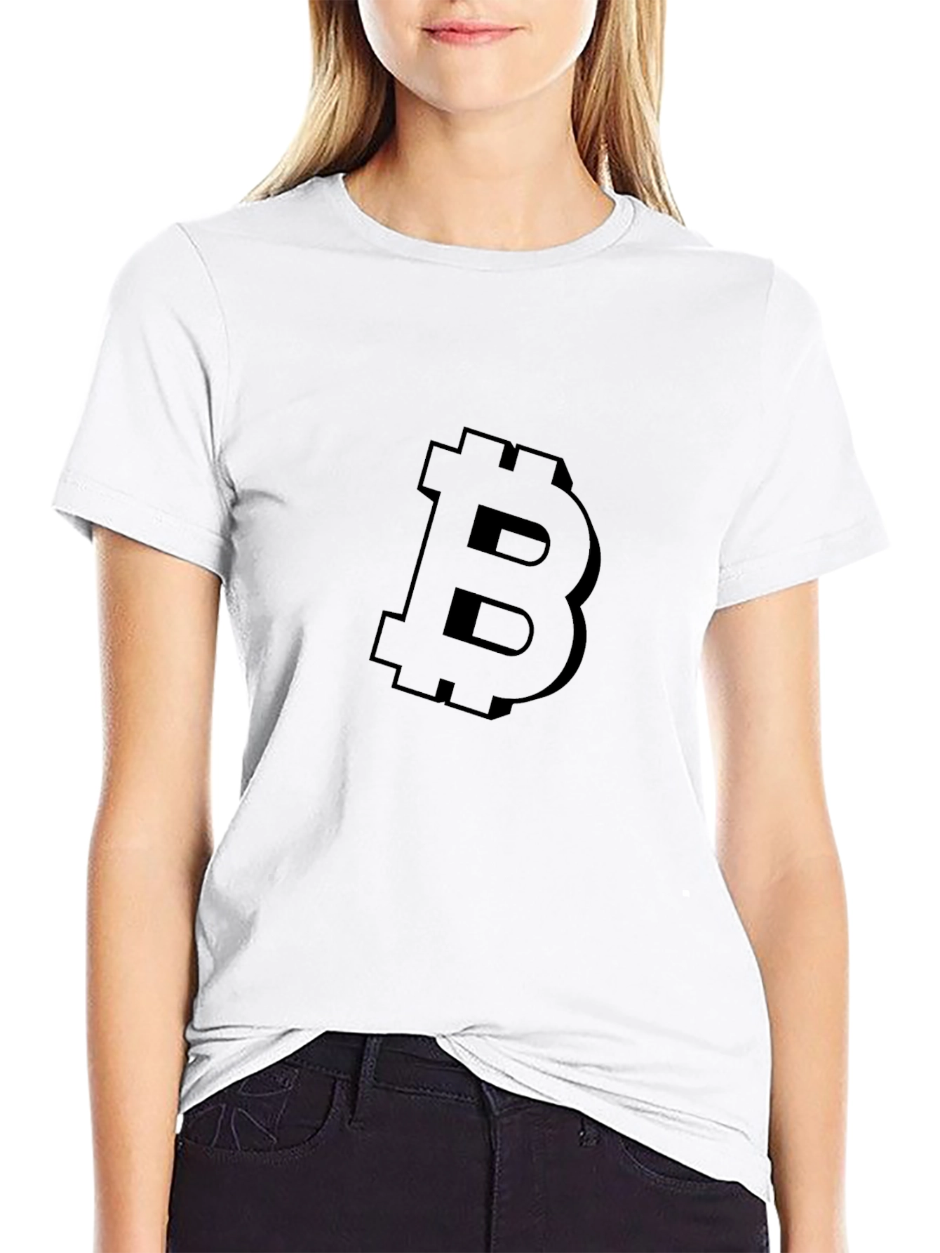 Bitcoin Black T-Shirt Crypto Currency Design