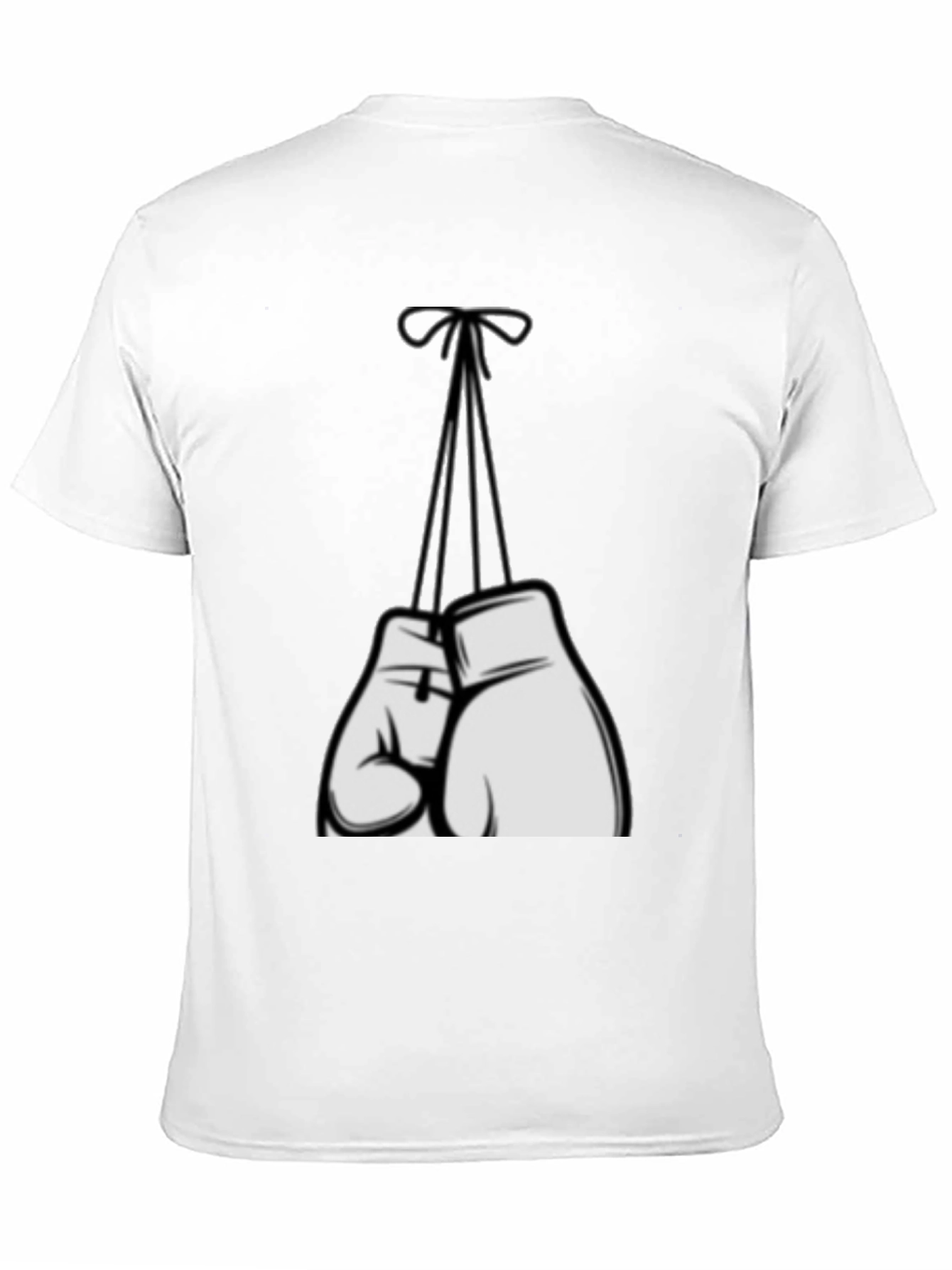 Boxing Gloves Graphic Tee - Black Casual Shirt